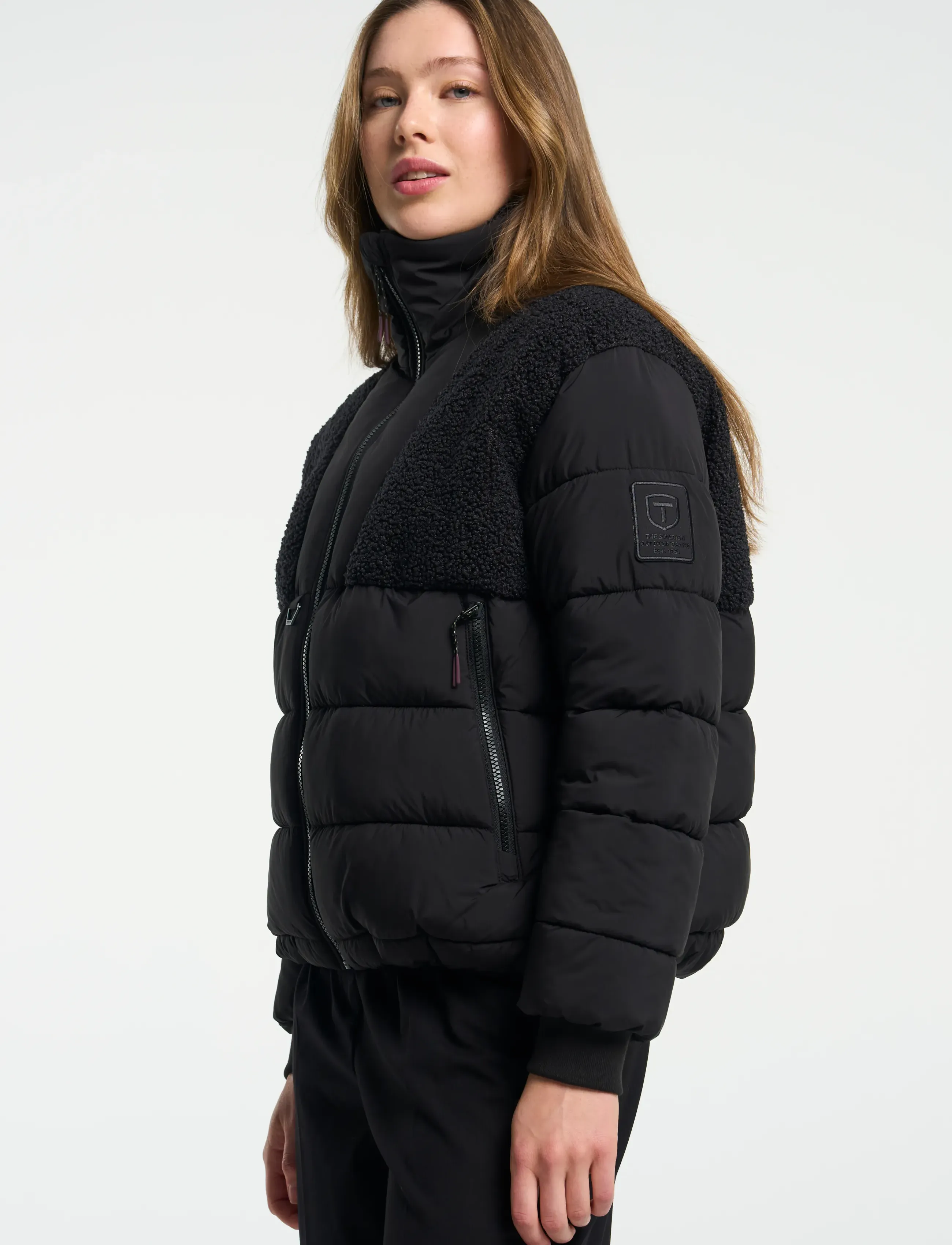 Tenson - Kenun Hybrid Jacket W - vinterjakker - black - 0