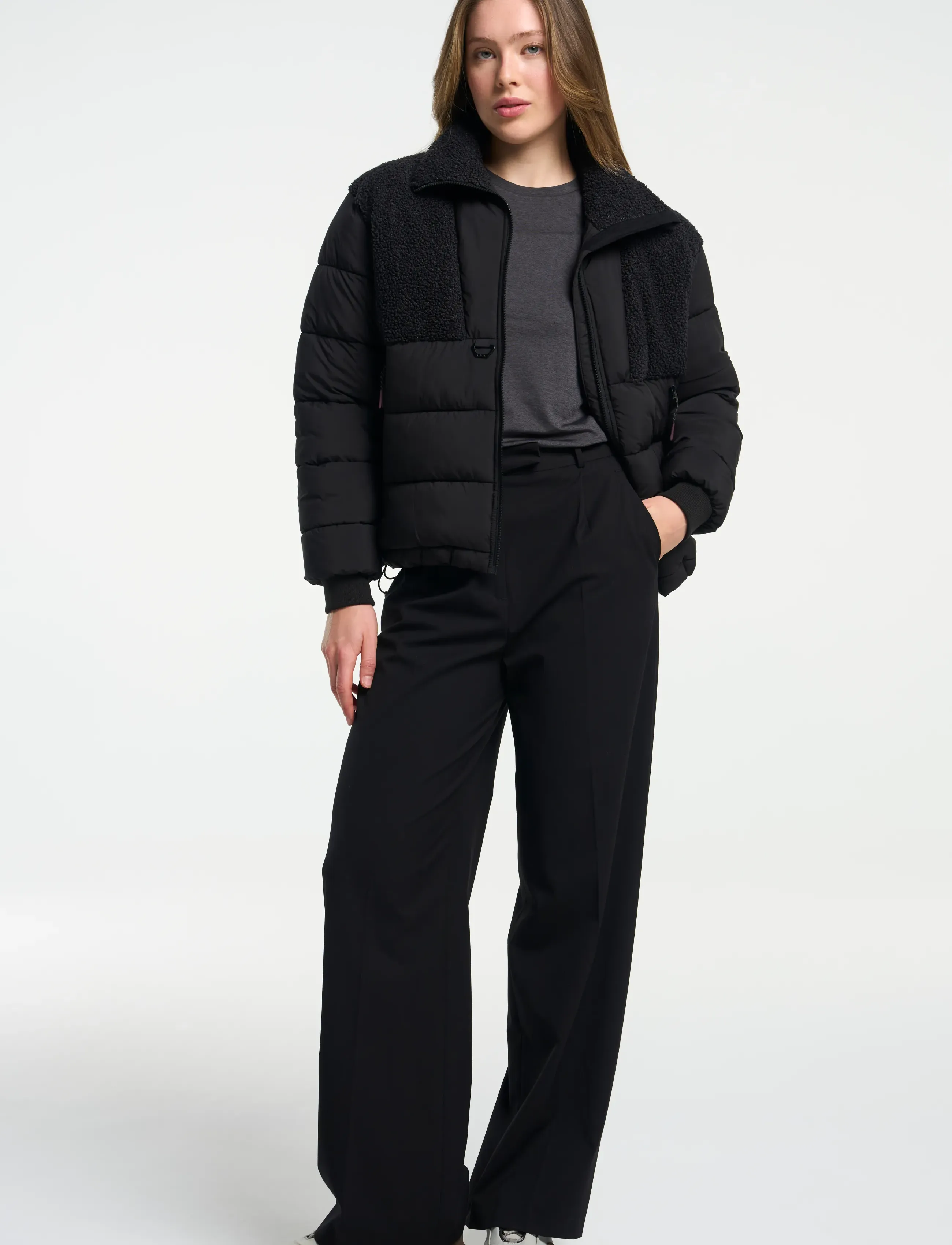 Tenson - Kenun Hybrid Jacket W - vinterjakker - black - 5