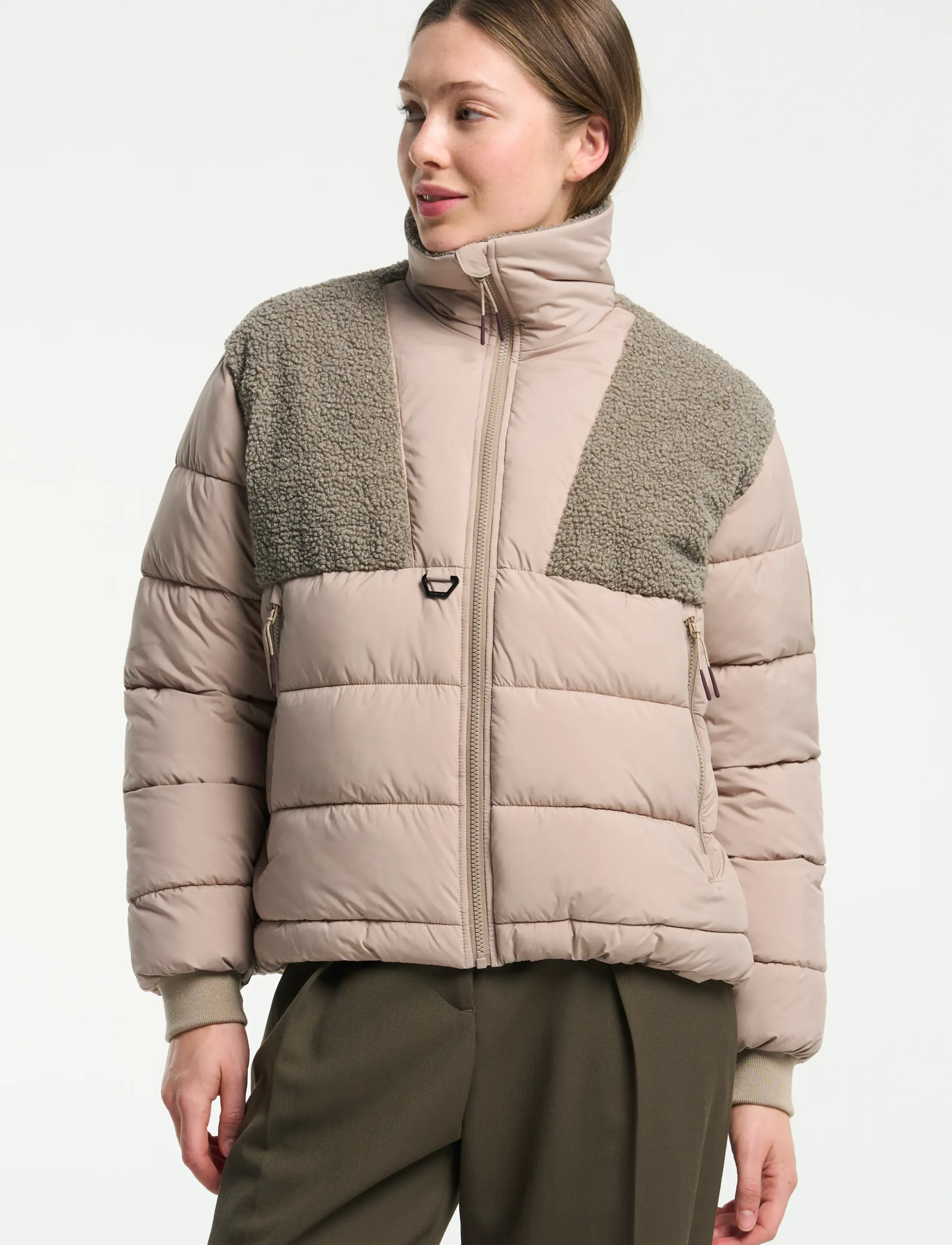 Tenson - Kenun Hybrid Jacket W - vinterjakker - sand - 0