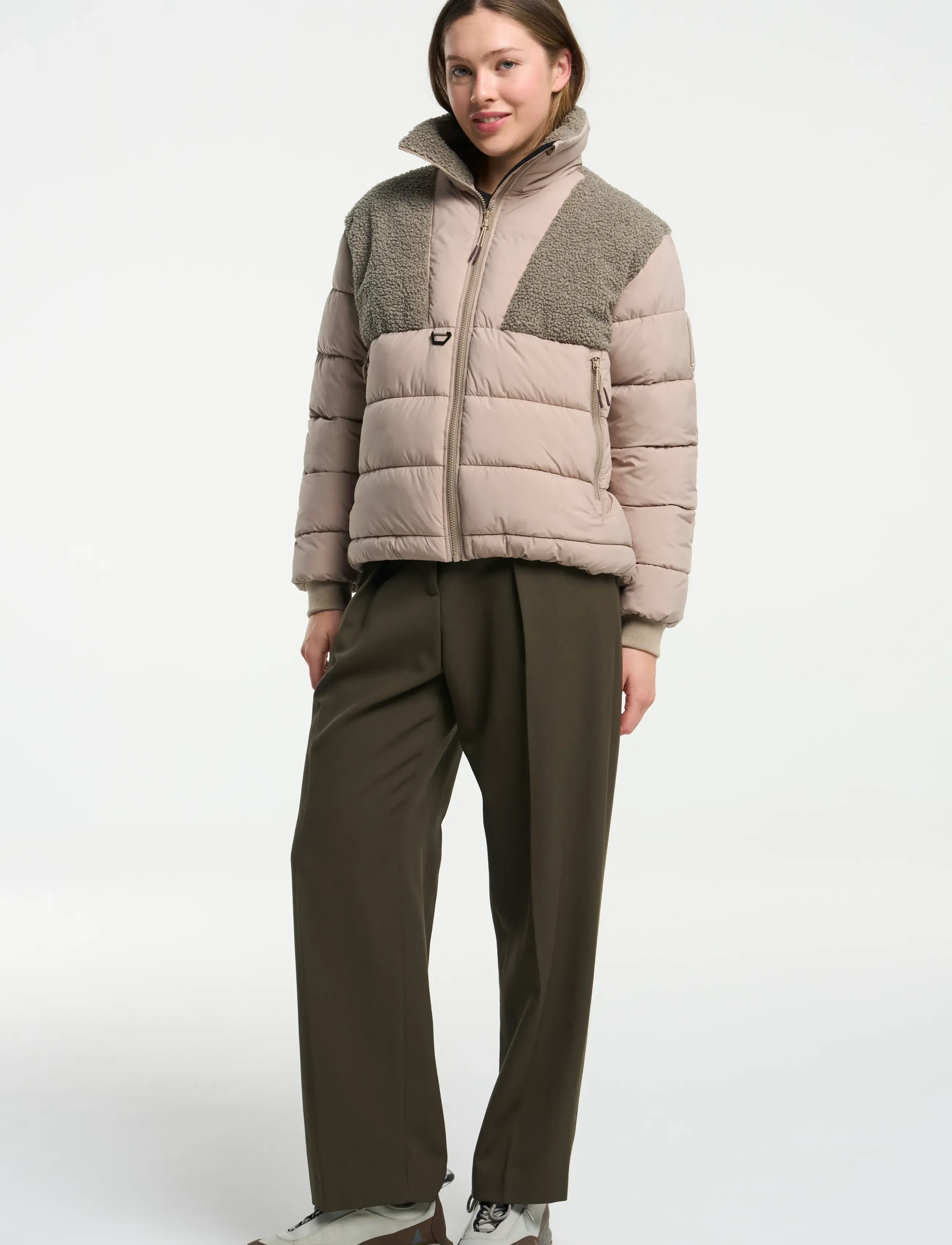 Tenson - Kenun Hybrid Jacket W - vinterjakker - sand - 4