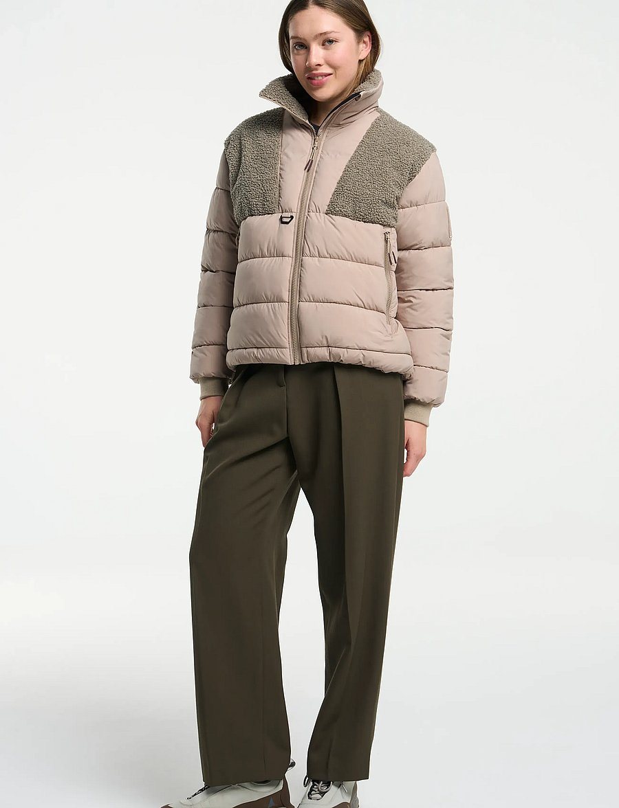 Tenson - Kenun Hybrid Jacket W - vinterjakker - sand - 4
