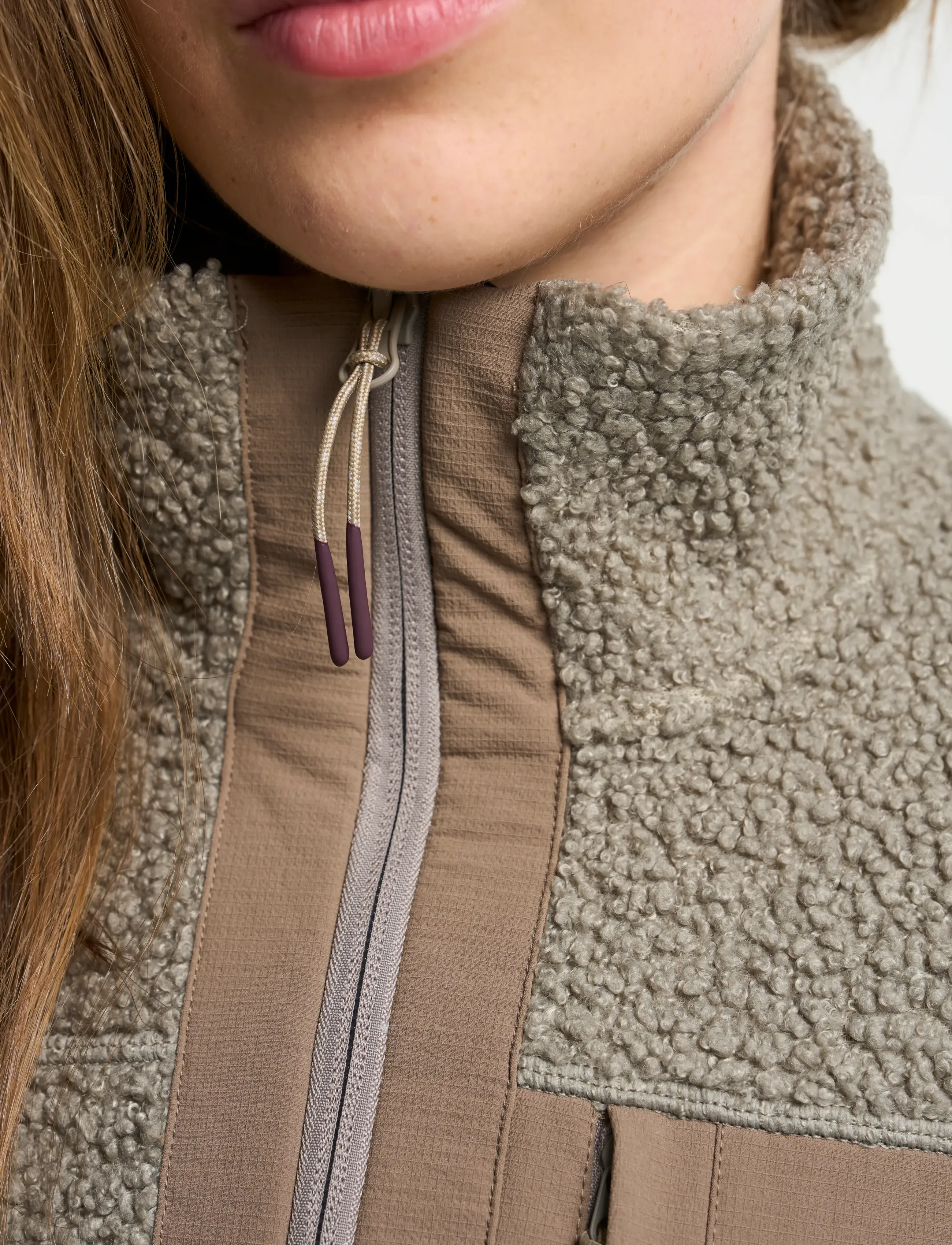 Tenson - Camper Pile W - tops - taupe - 4