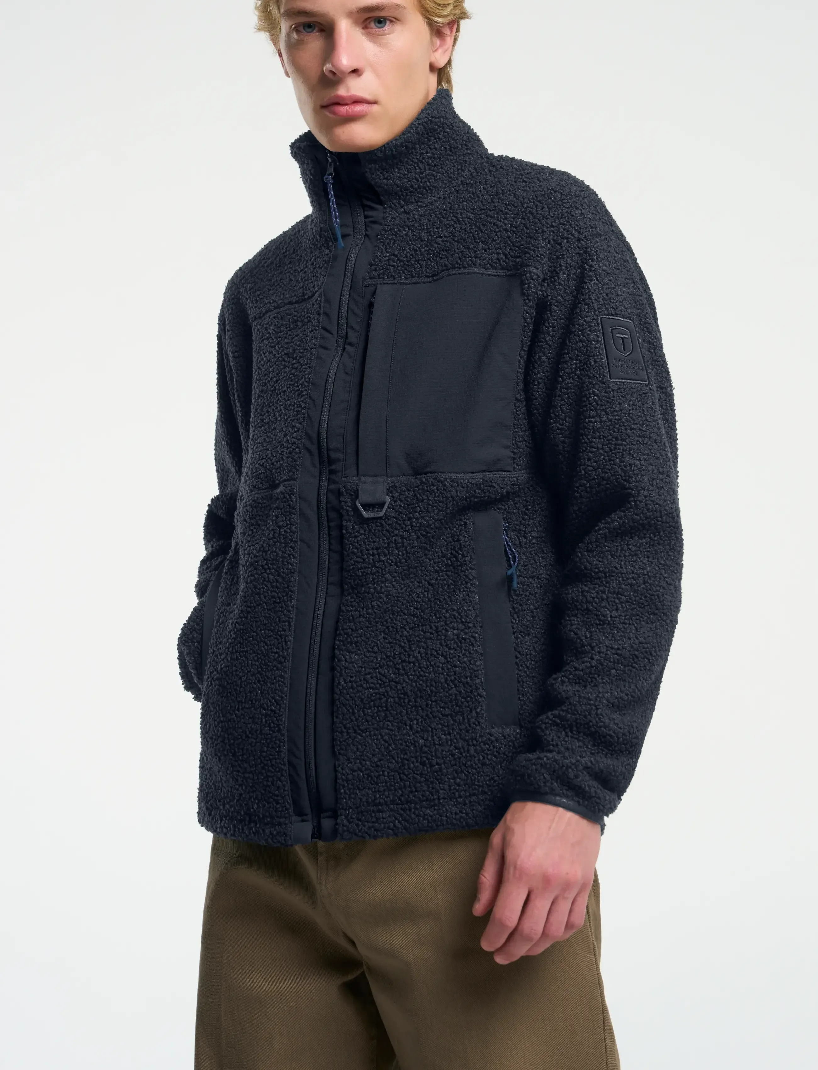Tenson Camper Pile M - Teddy sweaters - BLACK / black