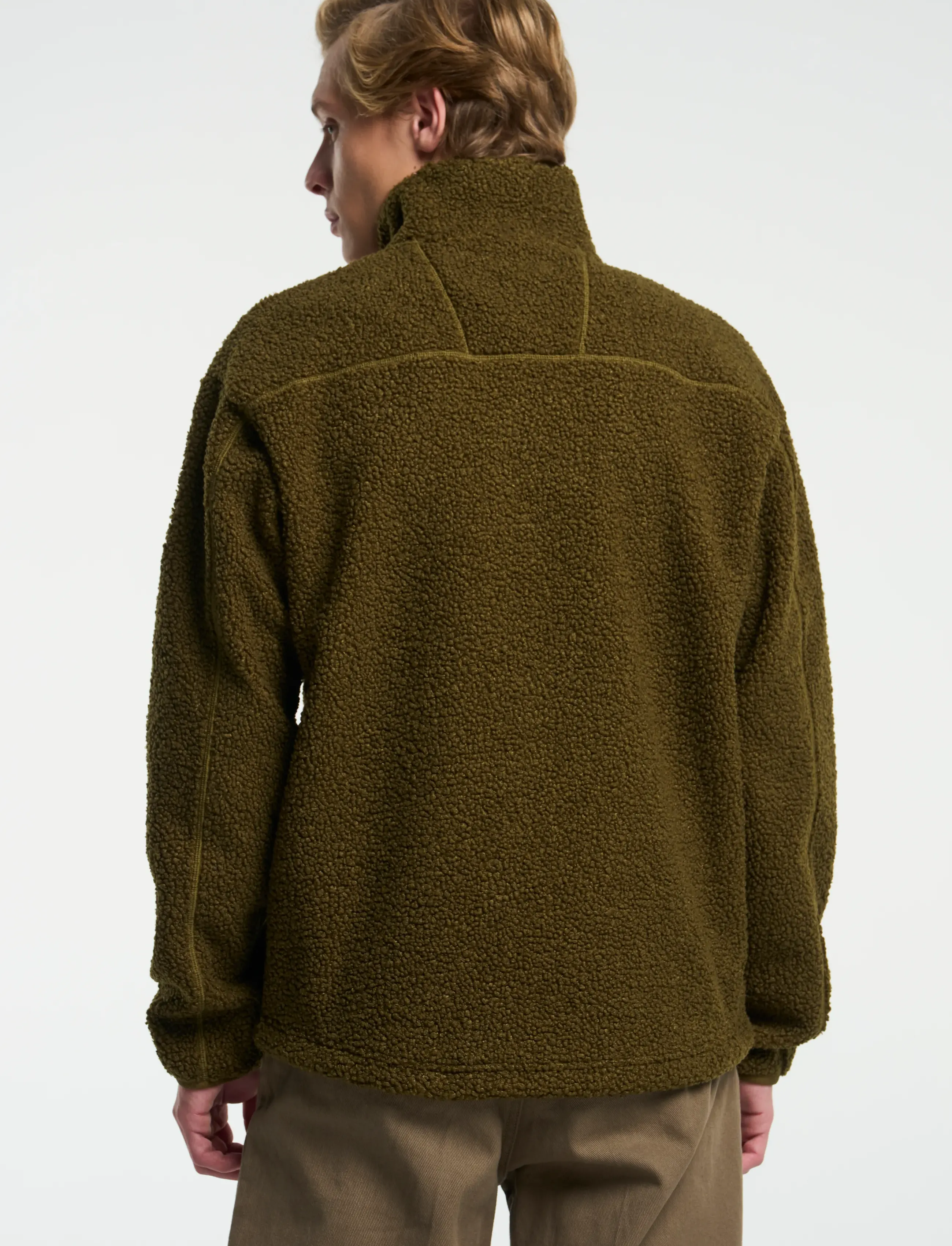 Tenson - Camper Pile M - fleece og mellemlag - dark olive - 3