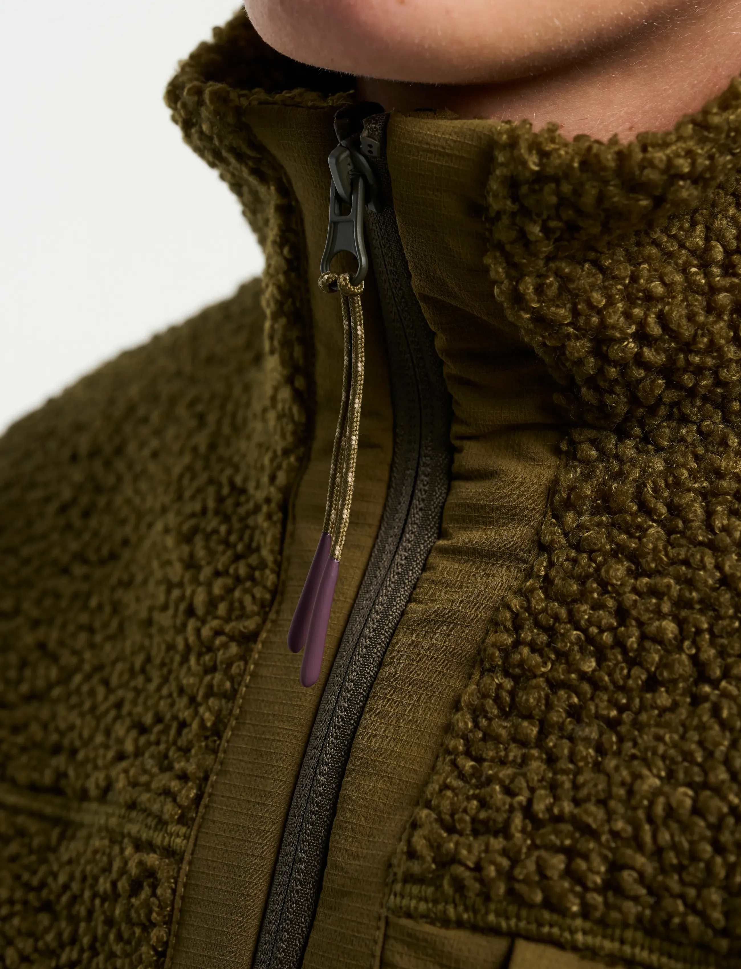Tenson - Camper Pile M - fleece og mellemlag - dark olive - 4