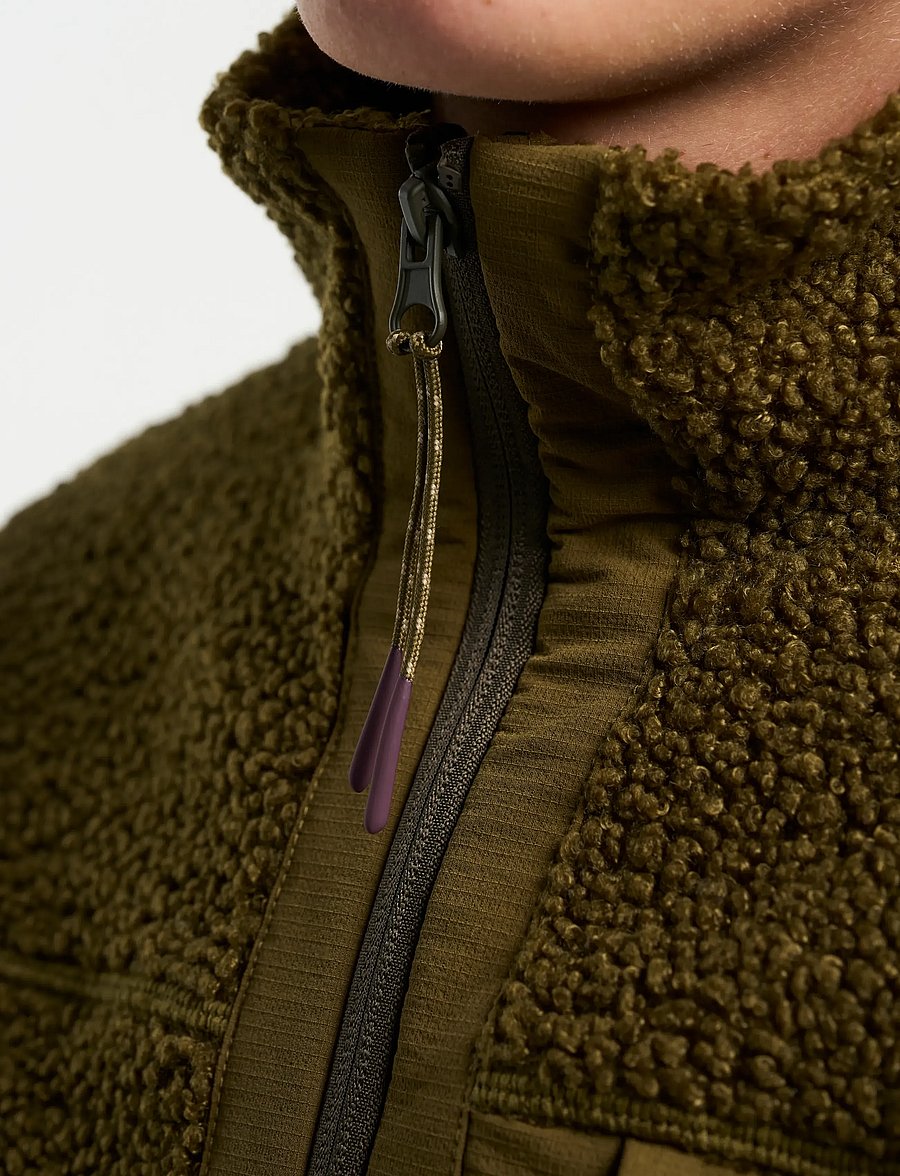 Tenson - Camper Pile M - fleece og mellemlag - dark olive - 4