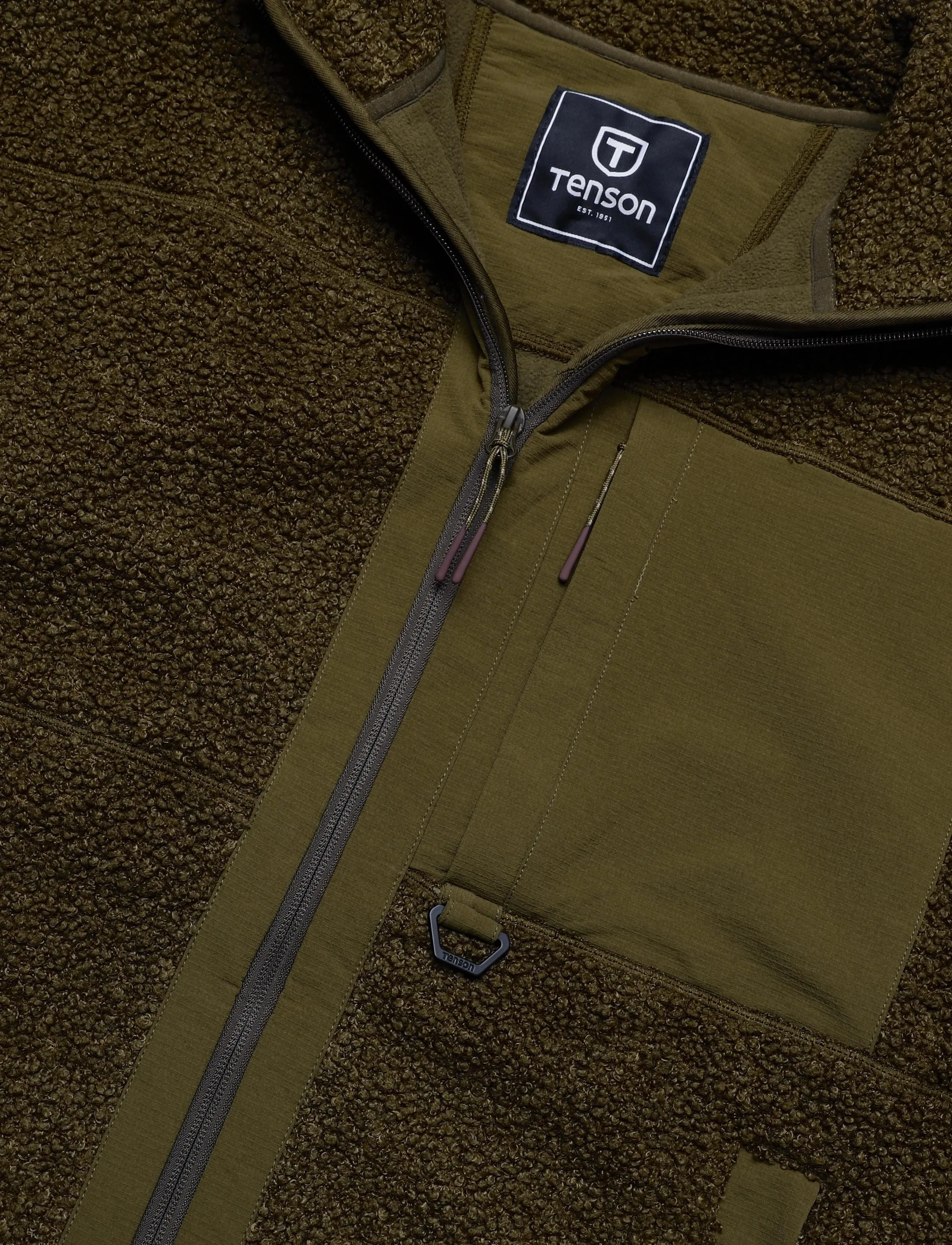 Tenson - Camper Pile M - kampsunid ja vahekihid - dark olive - 2