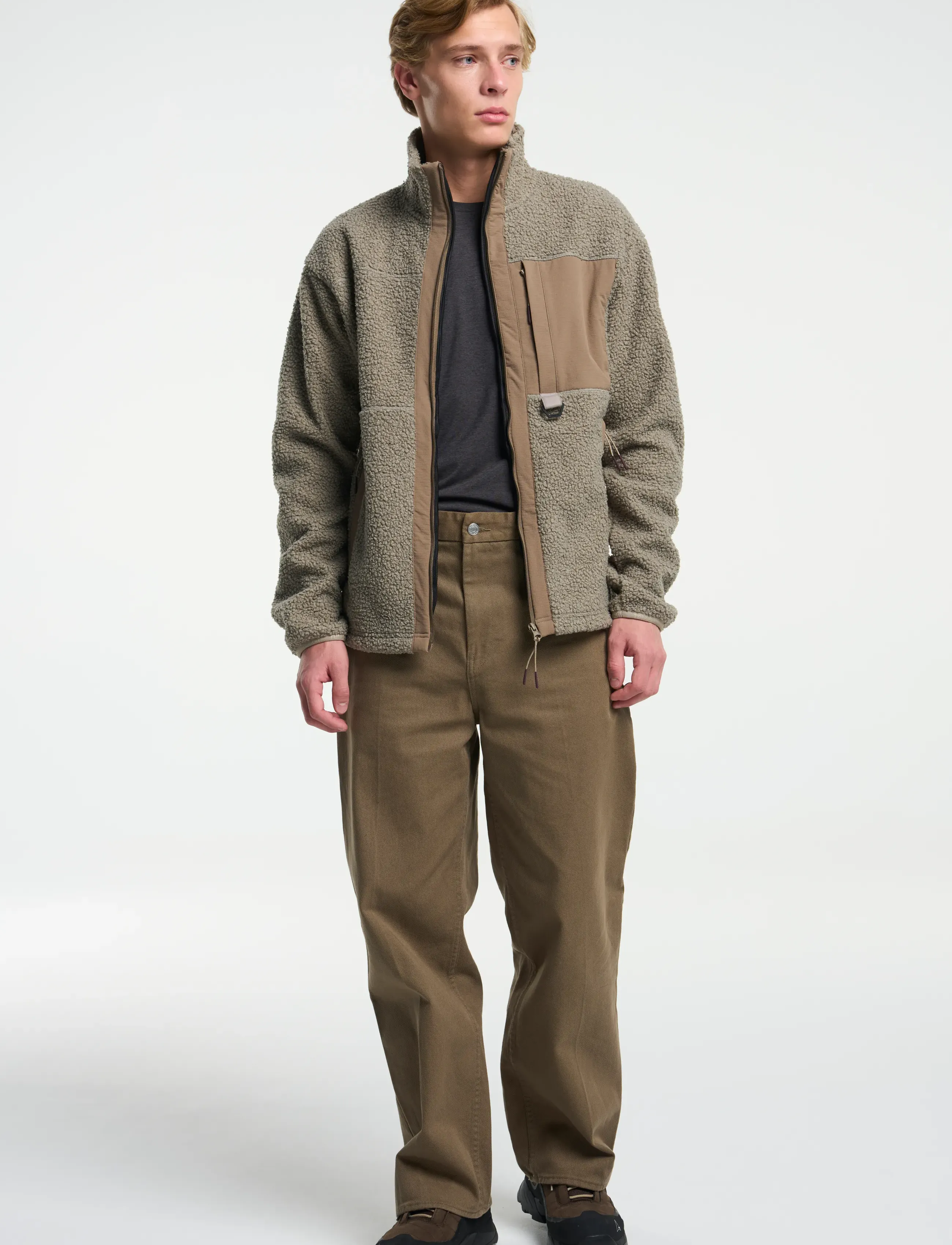 Tenson - Camper Pile M - fleece & midlayer - taupe - 5