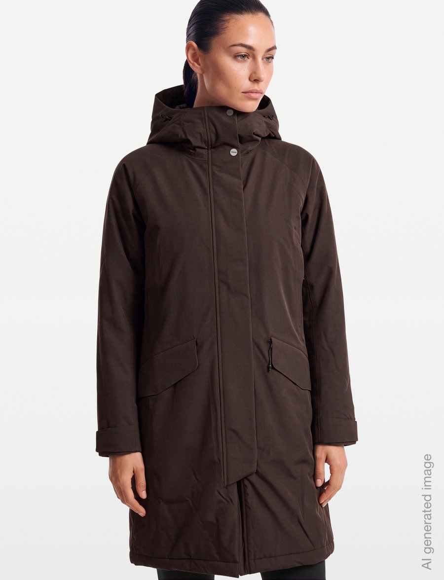 Tenson - Aurelia Parka W - joped - dark brown - 3