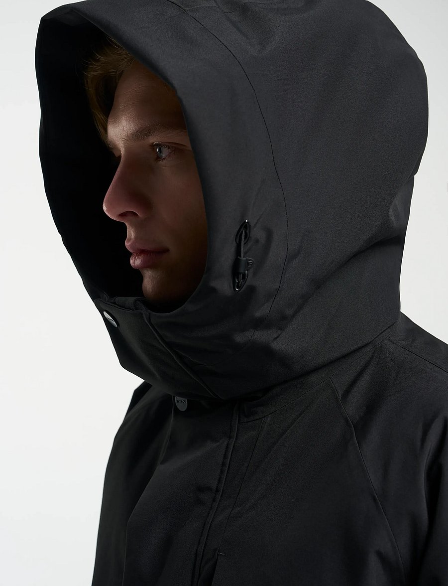 Tenson - Dereck Parka M - parkasjackor - black - 4