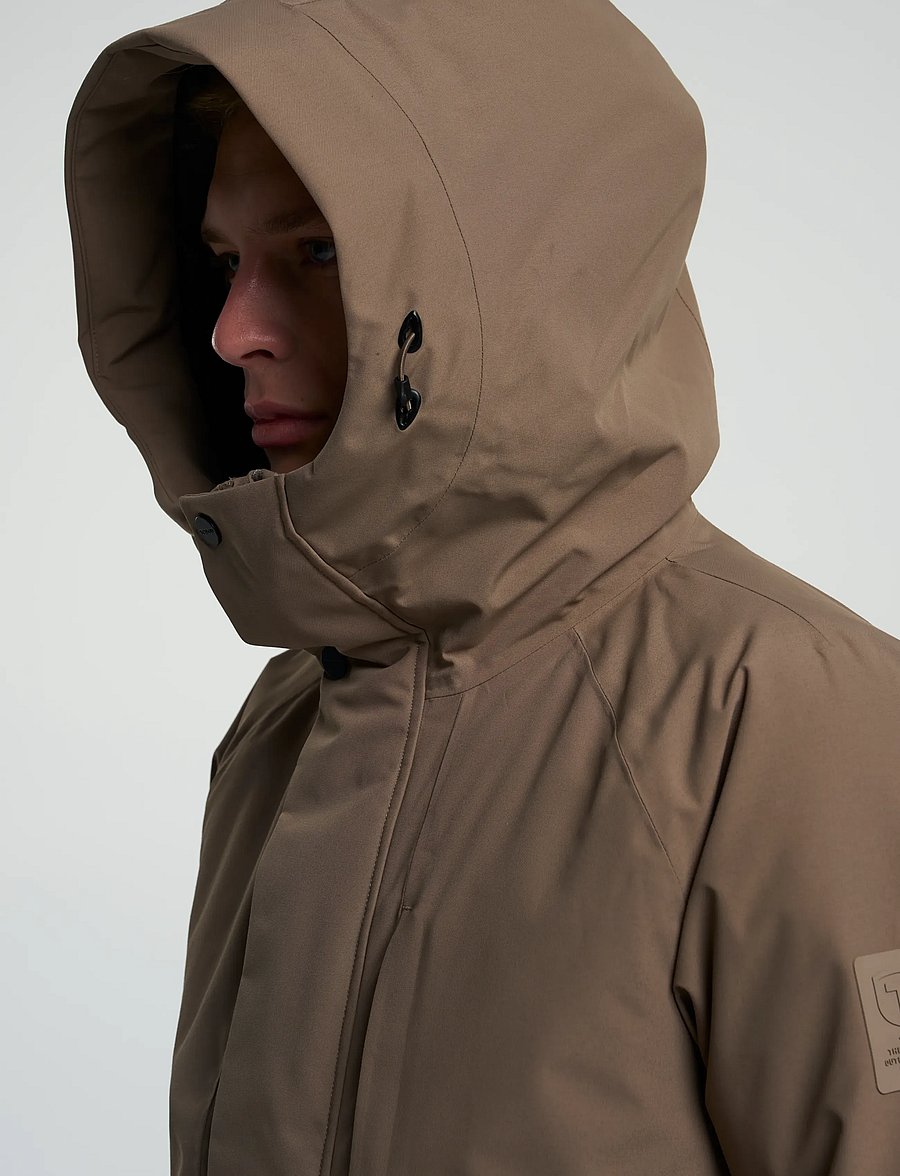 Tenson - Dereck Parka M - parka coats - brown - 4
