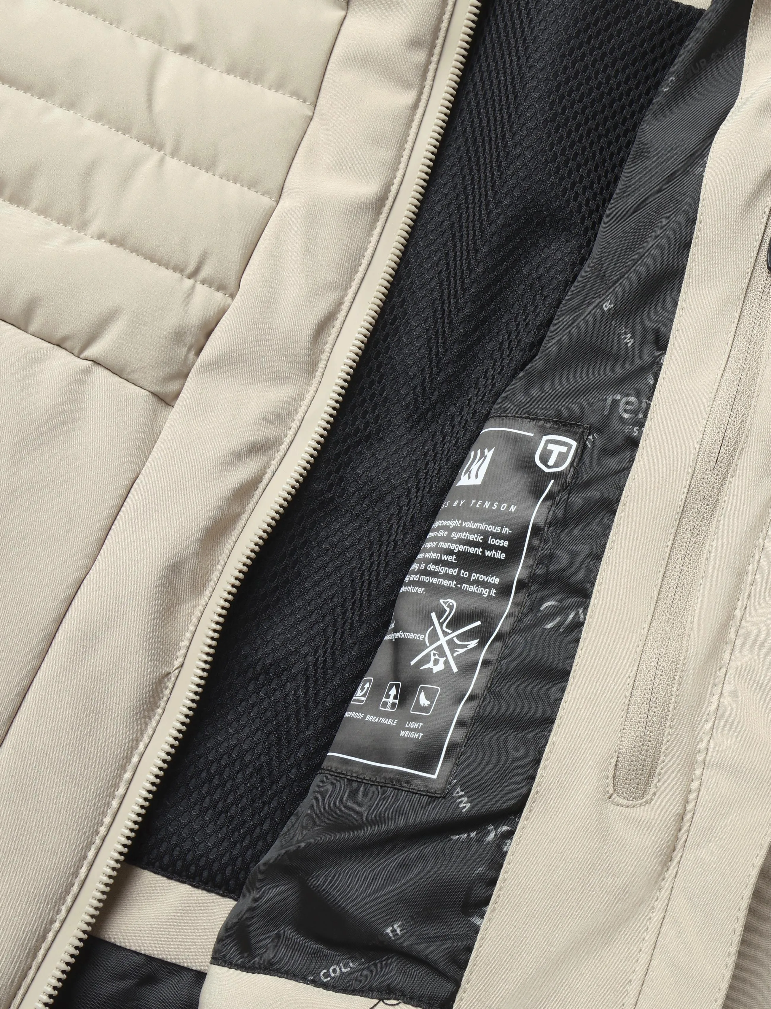 Tenson - Caitlyn Jacket Women - skitøj - sand - 5