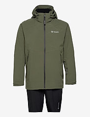 Tenson - HURRICANE XP SET M - spring jackets - khaki - 0
