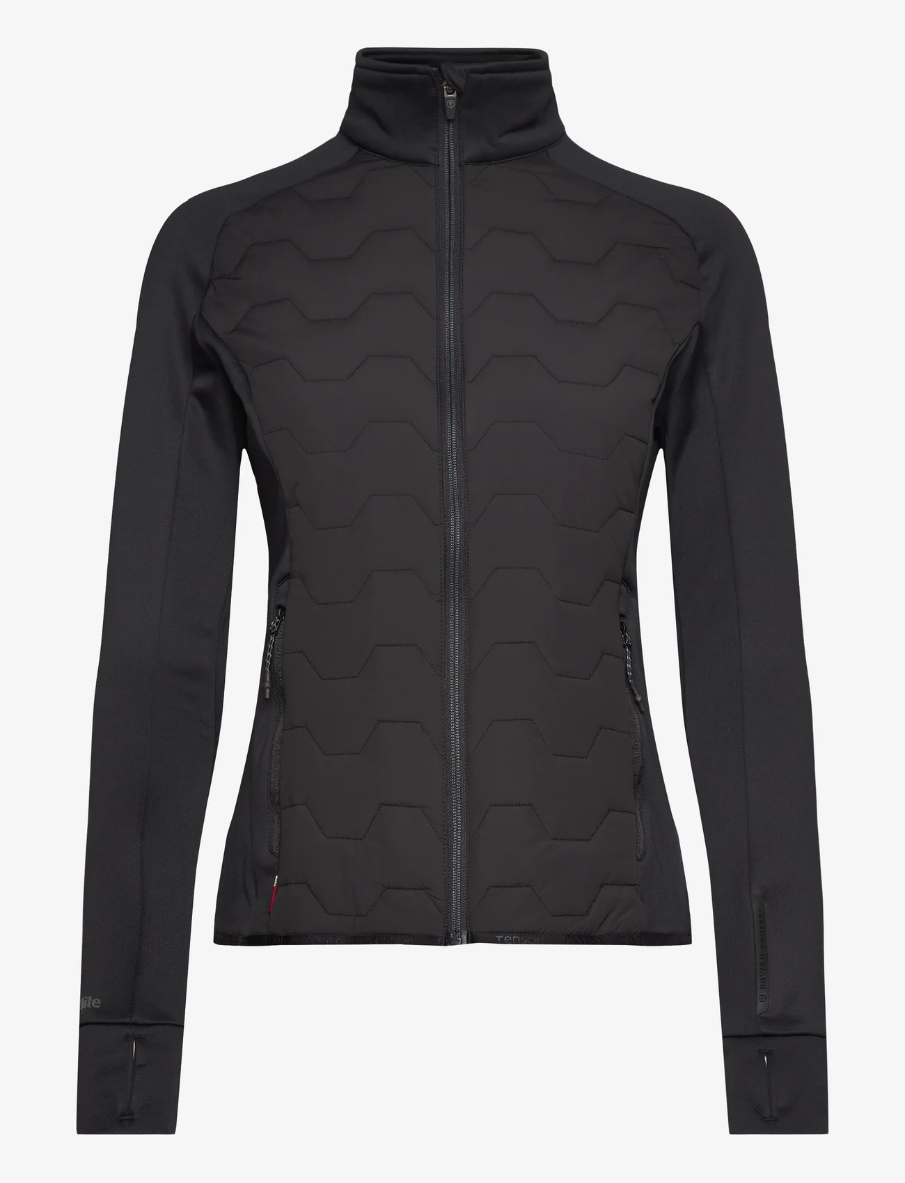 Tenson - TXlite Hybrid Midlayer Zip Woman - mid layer jackets - black - 0