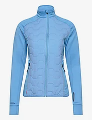 Tenson - TXlite Hybrid Midlayer Zip Woman - mid layer jackets - light blue - 0