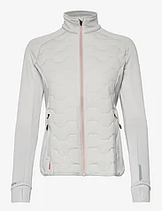 Tenson - TXlite Hybrid Midlayer Zip Woman - mid layer jackets - light grey - 0