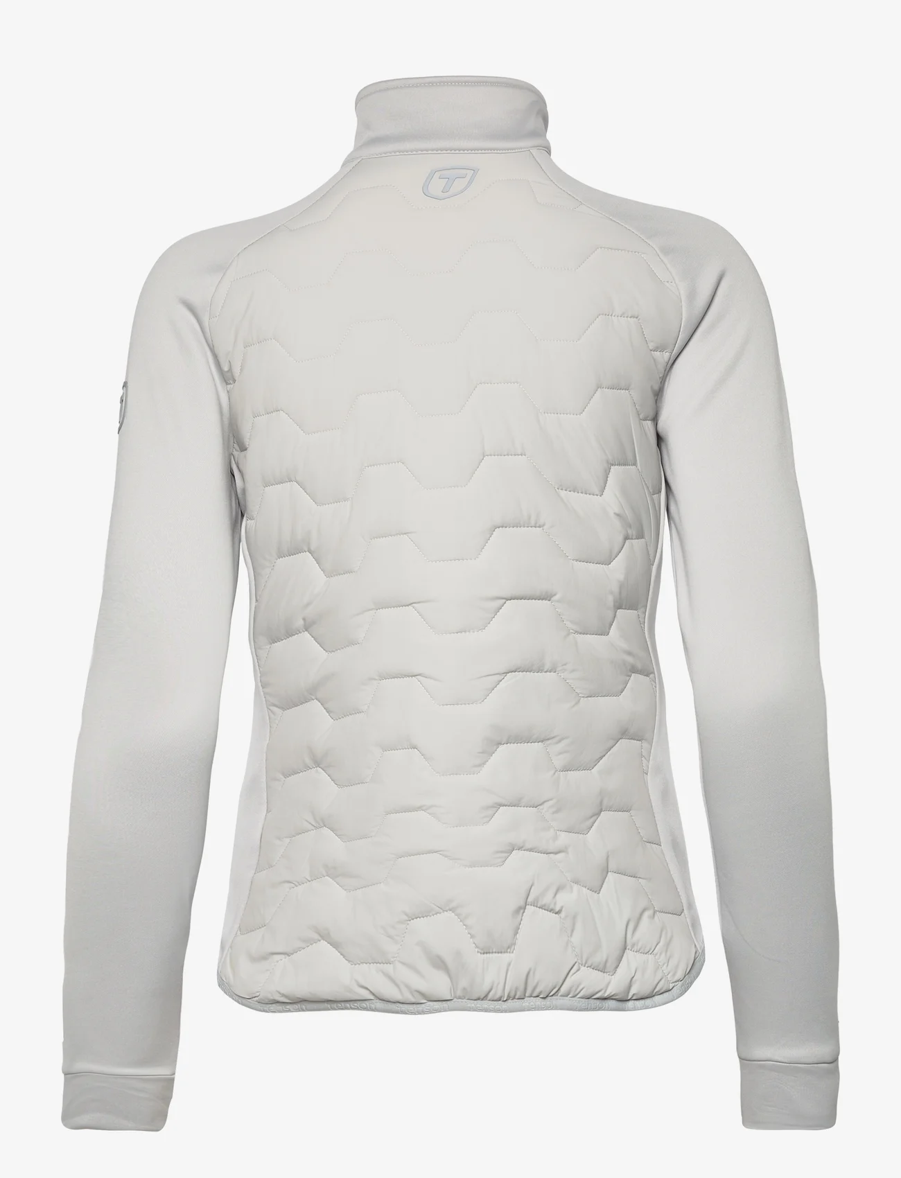Tenson - TXlite Hybrid Midlayer Zip Woman - mid layer jackets - light grey - 1