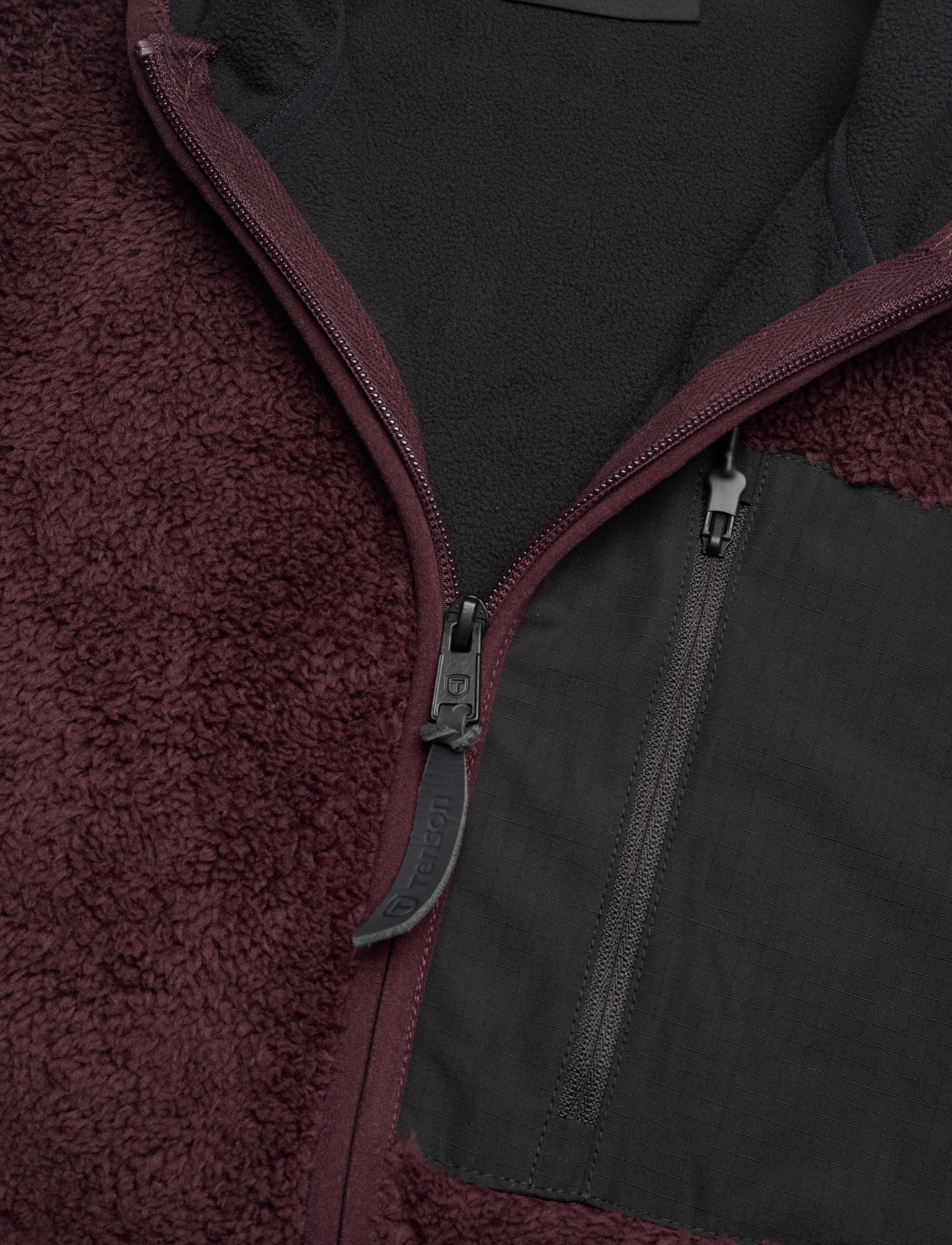 Tenson - Thermal Pile Zip Jacket - wine - 2