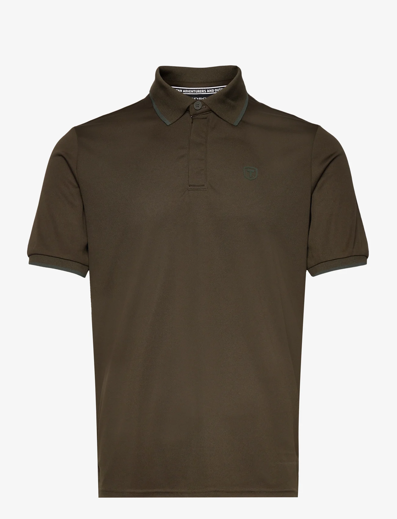Tenson - FUNCTIONAL QD POLO M - polo marškinėliai trumpomis rankovėmis - dark olive - 0
