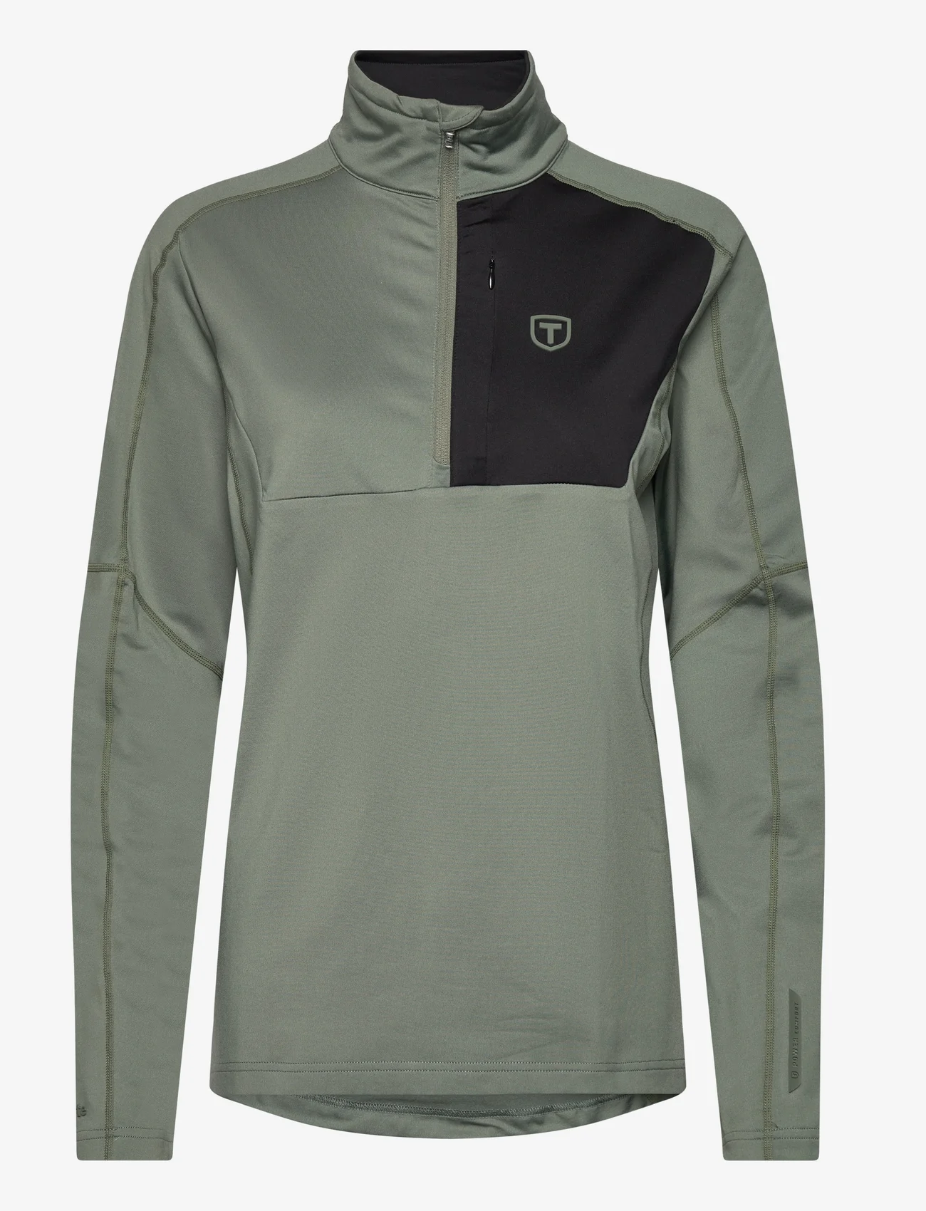 Tenson - TXlite Half Zip - mid layer jackets - grey green - 0