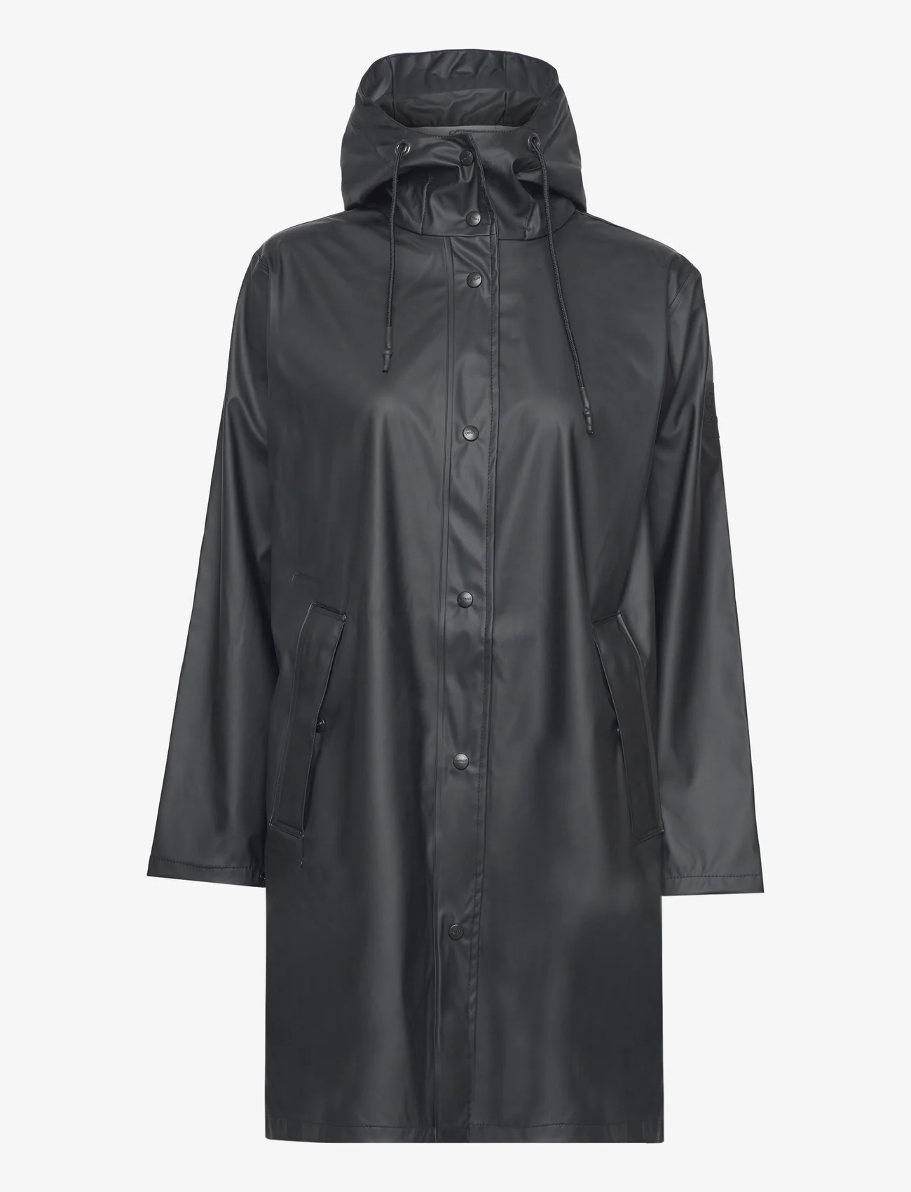 Tenson - Apelviken PU Coat W - rain coats - black - 0