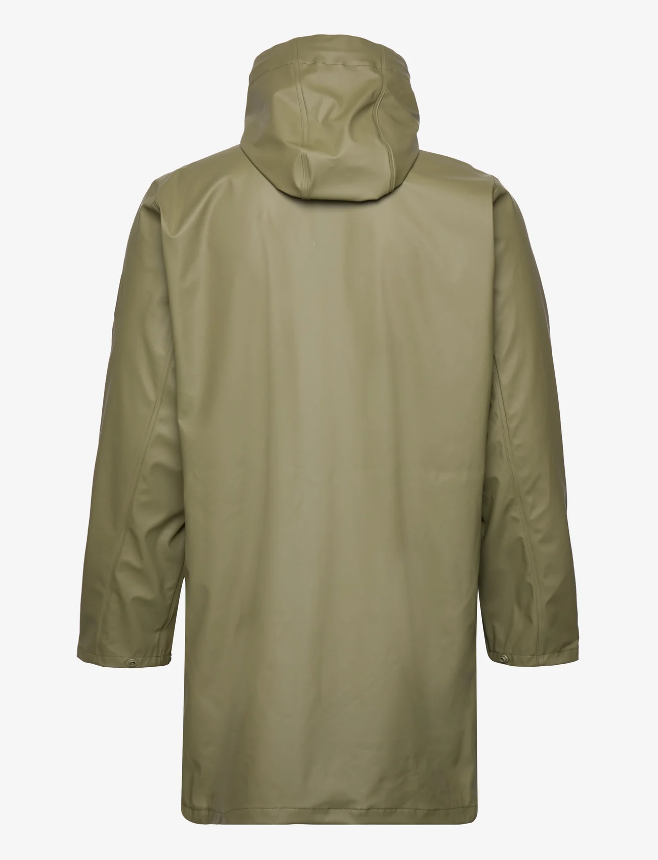 Tenson - Apelviken PU Coat M - jakker og regnjakker - olive - 1
