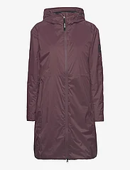 Tenson - Transition Coat Woman - lietusmēteļi - aubergine - 0