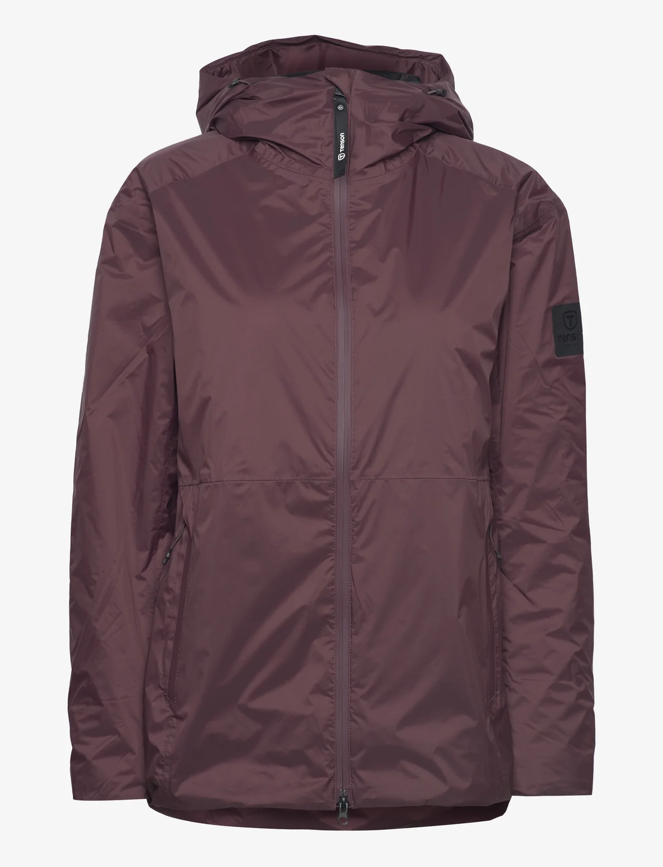 Tenson - Transition Jacket Woman - lauko ir nuo lietaus apsaugančios striukės - aubergine - 0