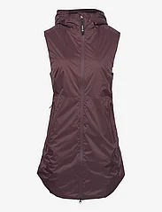 Tenson - Transition Vest Woman - pikowane kamizelki - aubergine - 0