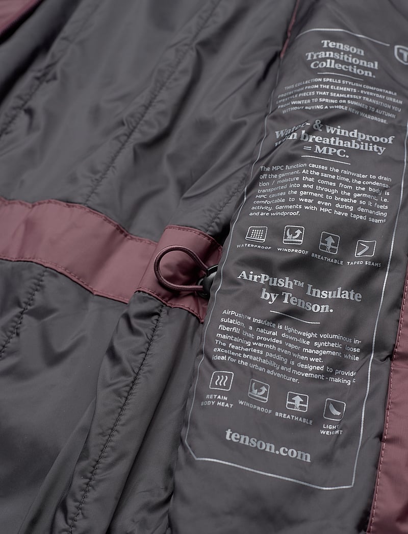 Tenson - Transition Vest Woman - overtøj - aubergine - 4