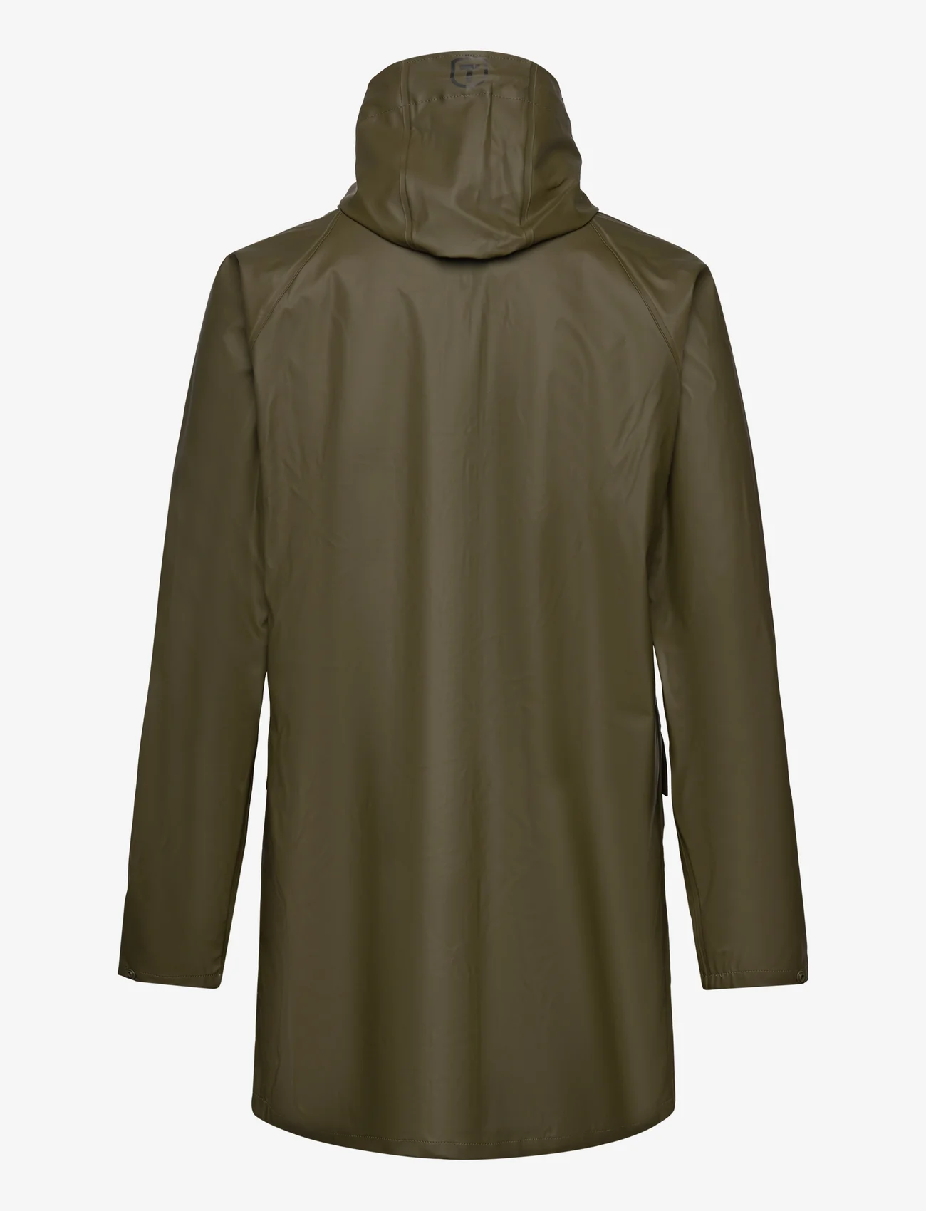 Tenson - Compass Rain Coat M - allværsjakker & regnjakker - olive - 1