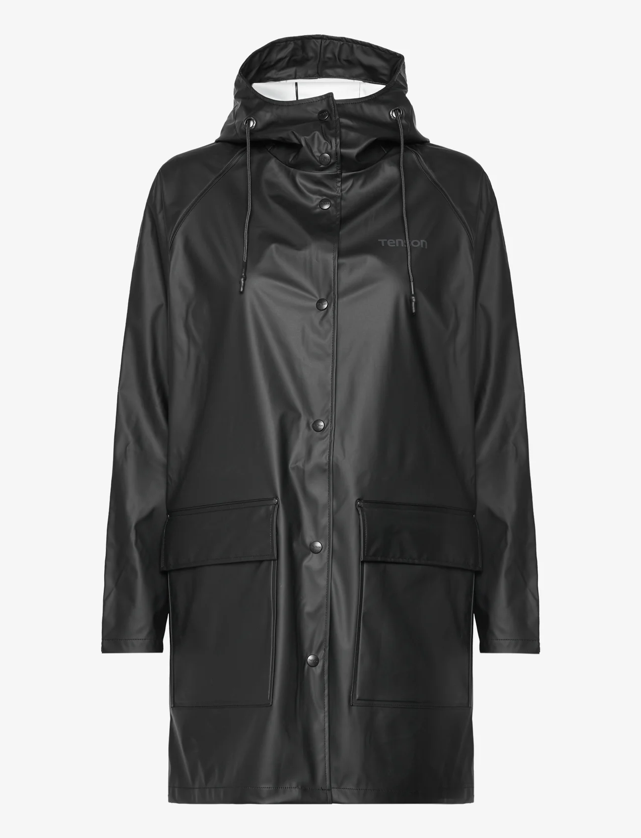 Tenson - Compass Rain Coat W - regenmäntel - black - 0