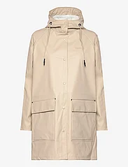 Tenson - Compass Rain Coat W - płaszcze przeciwdeszczowe - light beige - 0