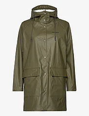 Tenson - Compass Rain Coat W - rain coats - olive - 0