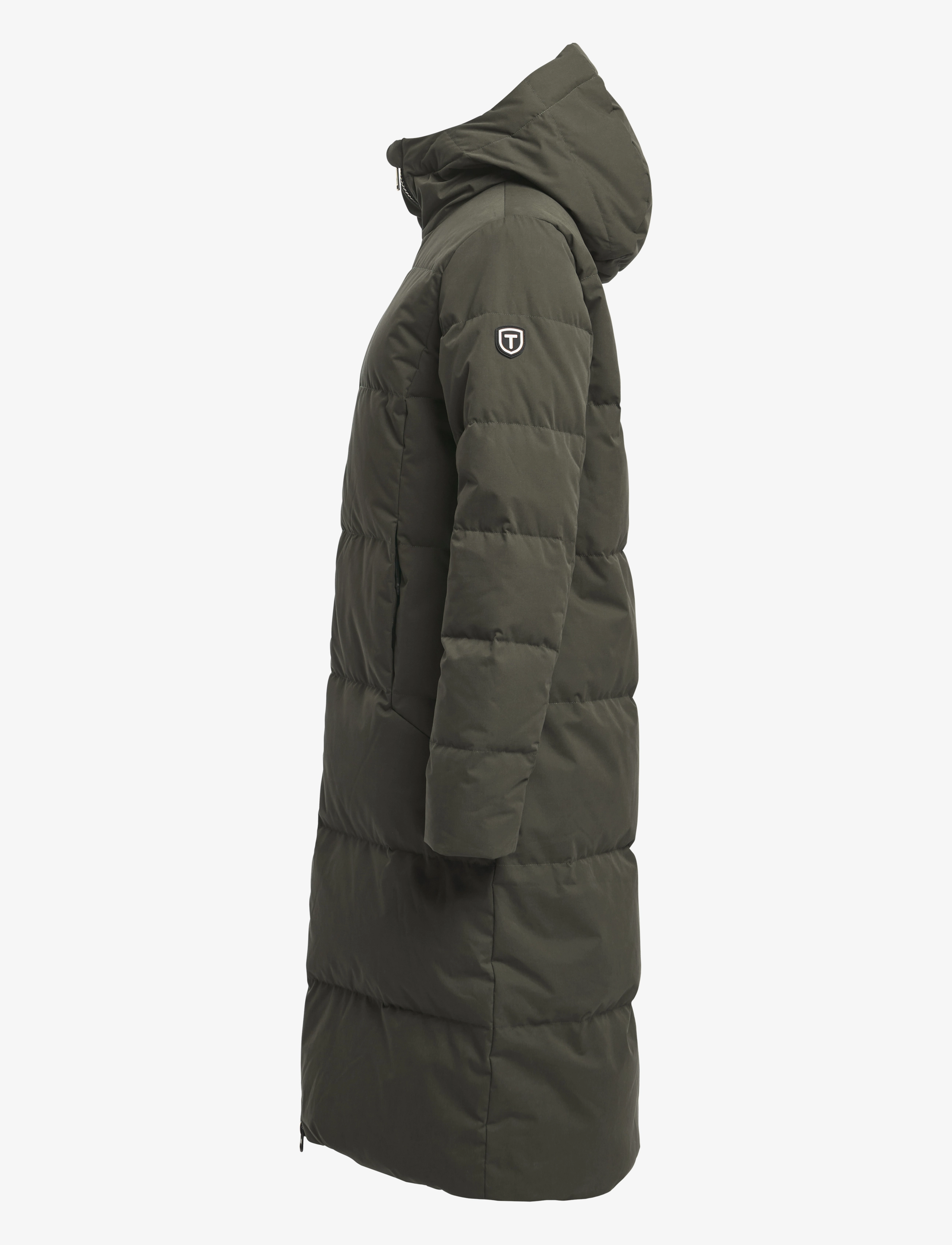 Tenson - Stella Down Coat W - daunenmäntel - dark olive - 3