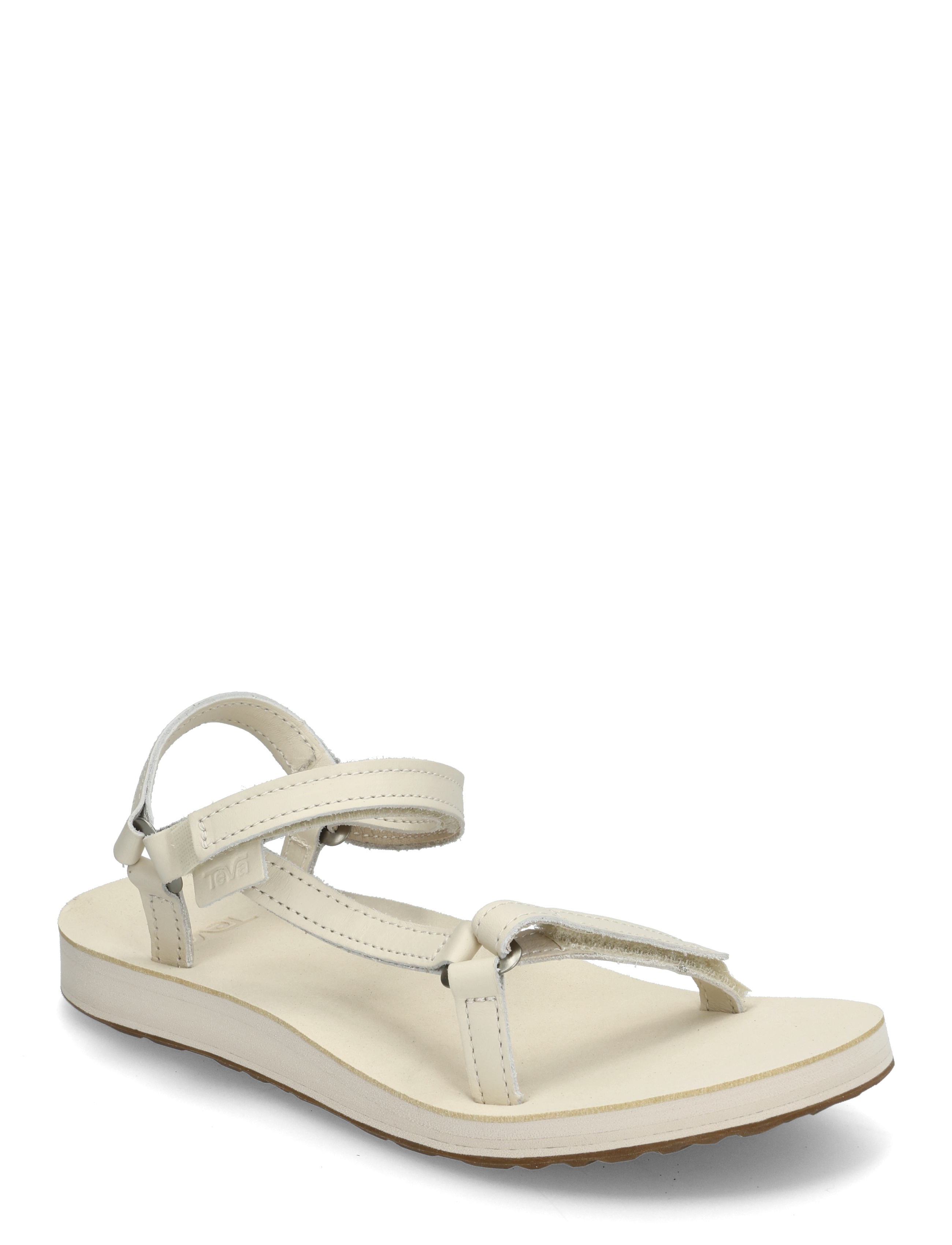 Teva Original Universal Slim Leather, Kvinder, Rem Sandal, Cream, Str: 39