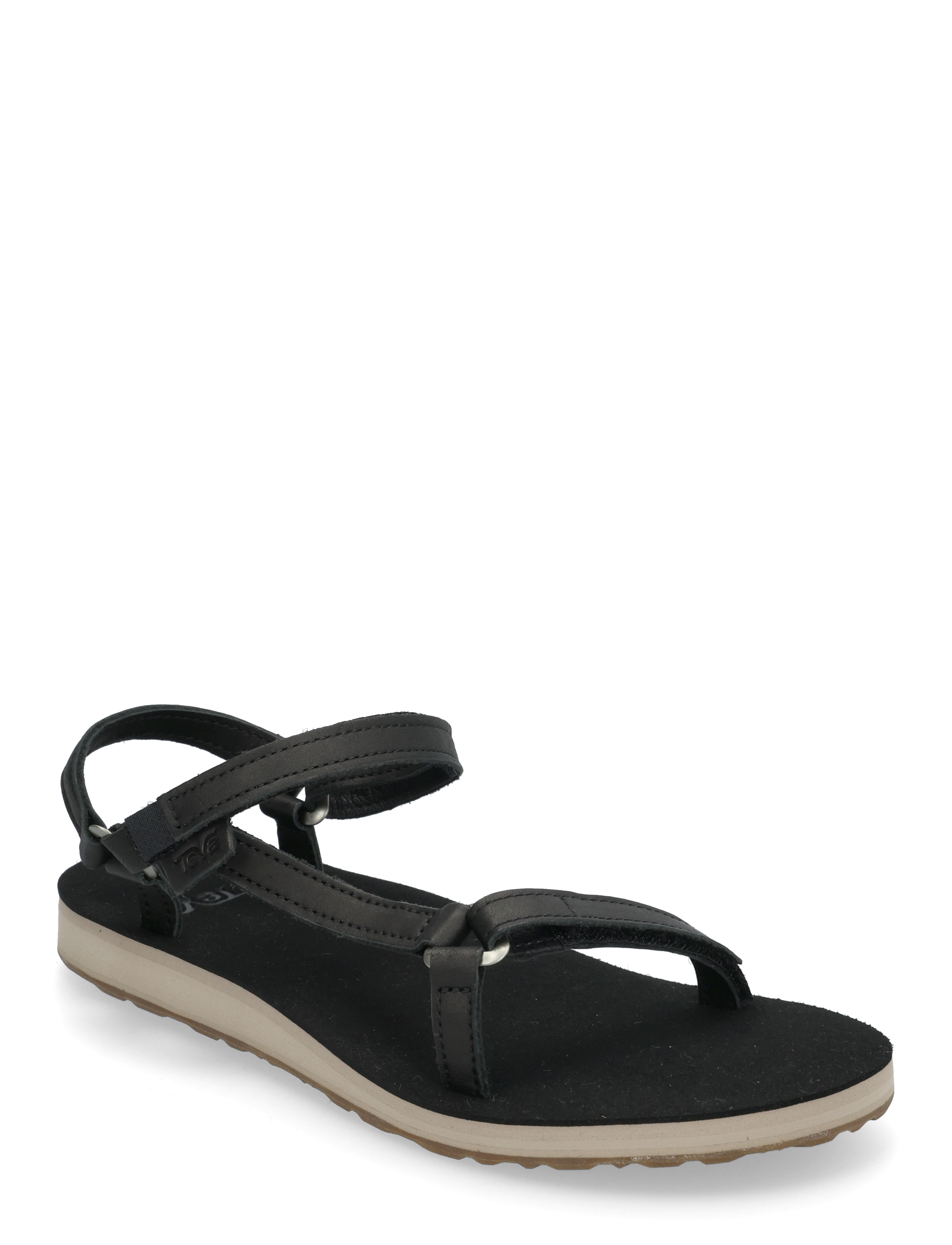 Teva Original Universal Slim Leather, Kvinder, Rem Sandal, Sort, Str: 37