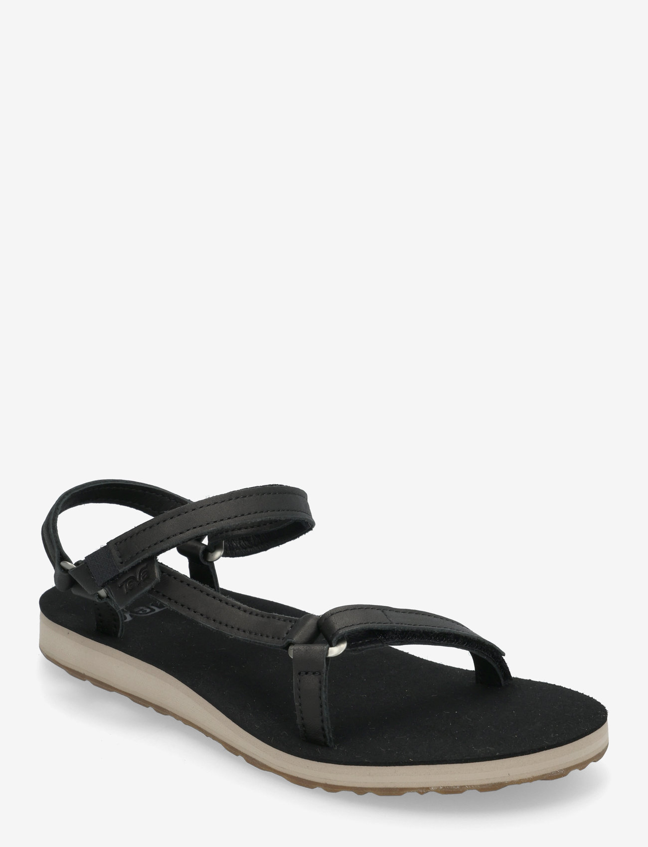 Teva - Original Universal Slim Leather - platta sandaler - black/ tan - 0