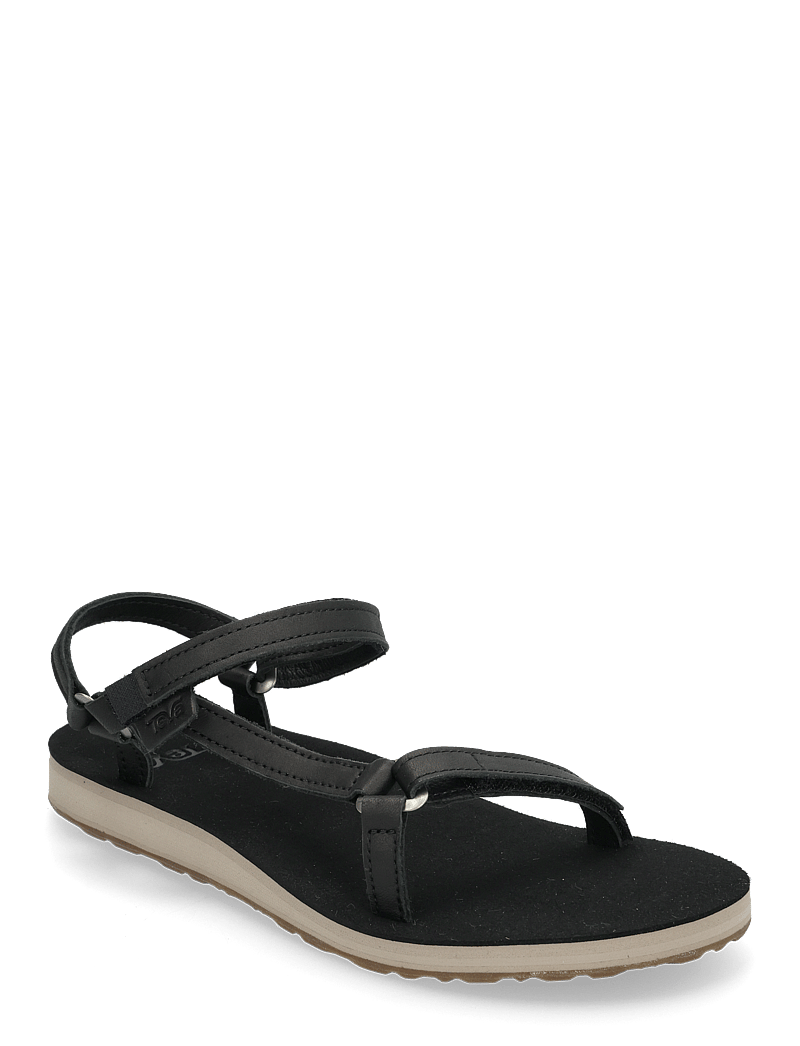 Teva - Original Universal Slim Leather - platta sandaler - black/ tan - 0
