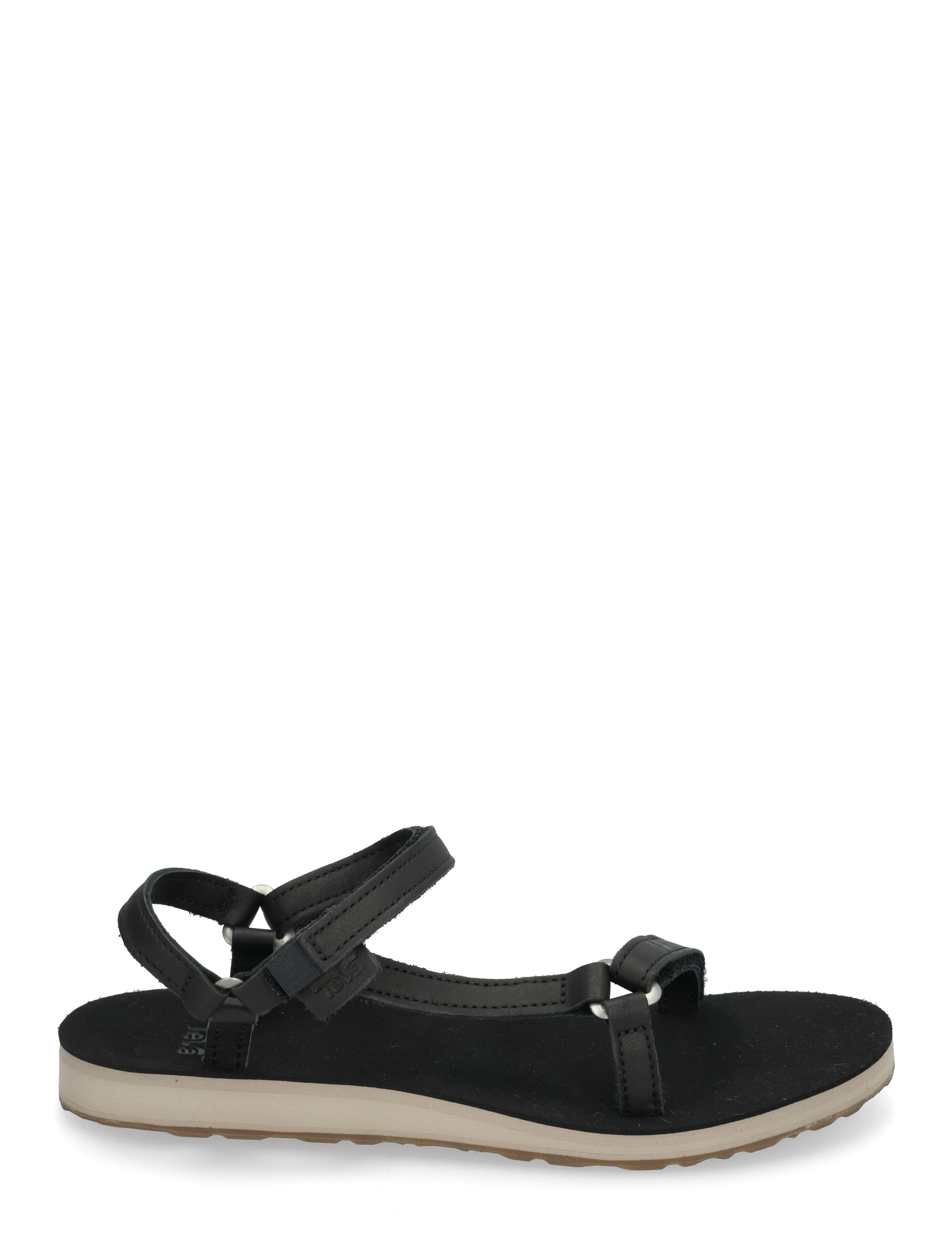 Teva - Original Universal Slim Leather - flade sandaler - black/ tan - 1