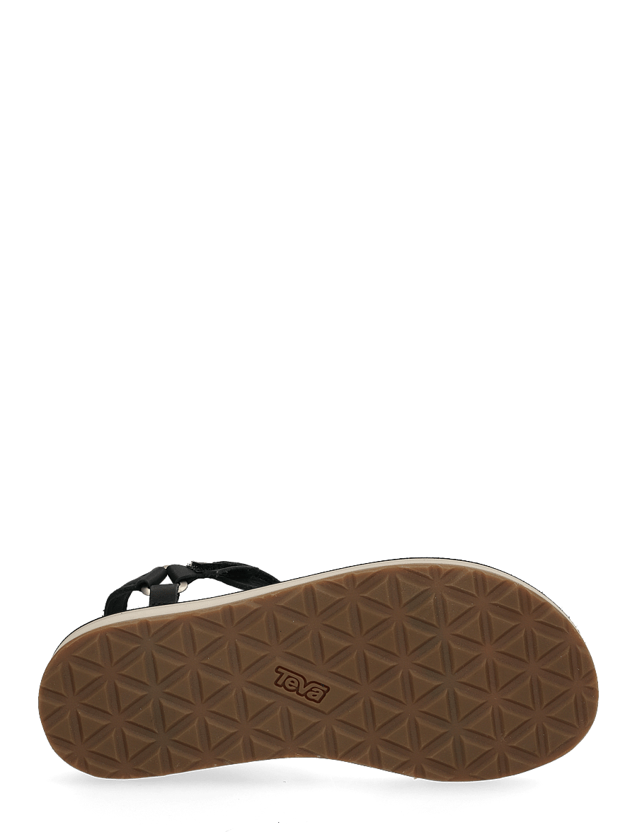 Teva - Original Universal Slim Leather - platta sandaler - black/ tan - 4