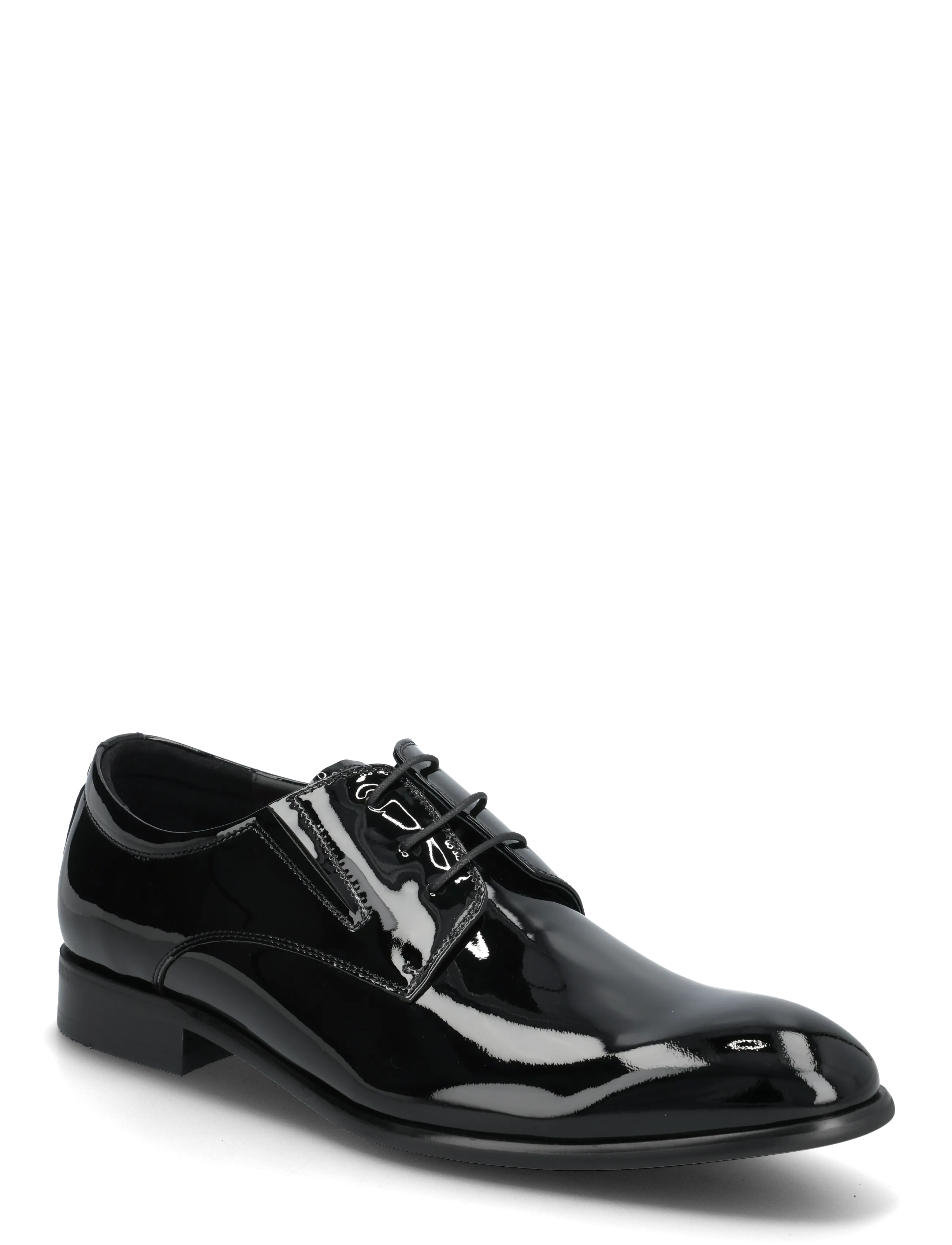 TGA by Ahler Patent Derby Shoe, Mænd, Lak Derby Sko, Sort, Str: 44