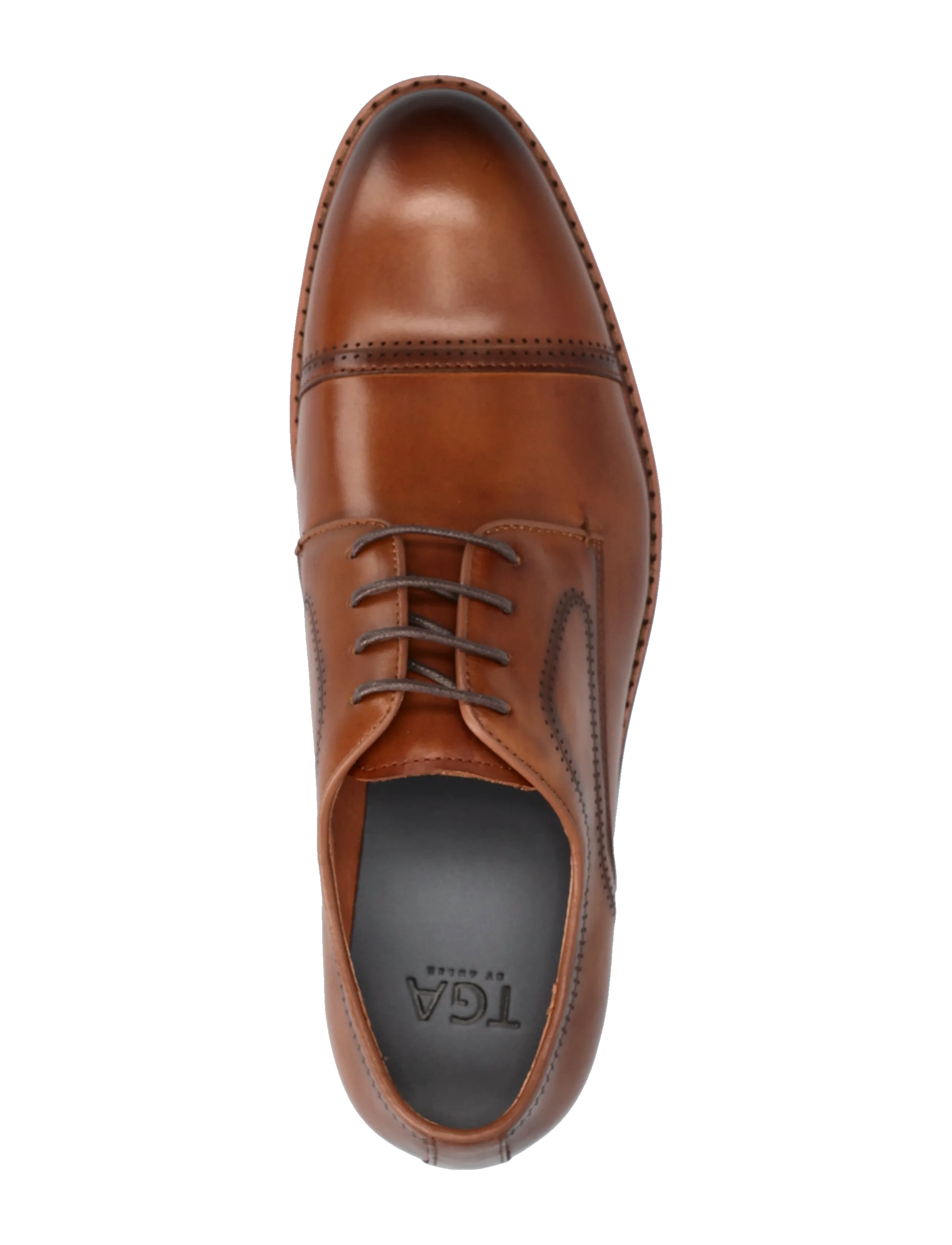 TGA by Ahler - T53 2052 - derbyschoenen - cognac - 3