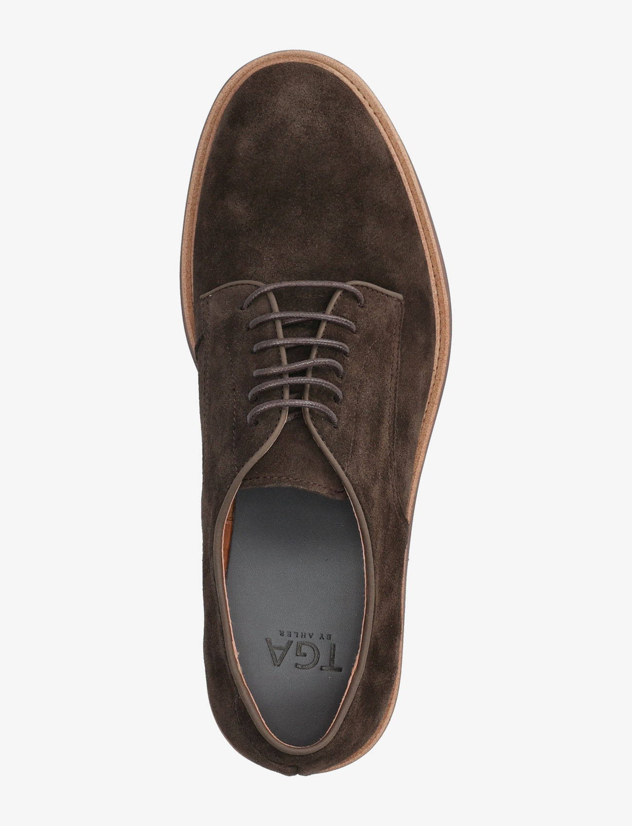 TGA by Ahler - T61 2450 - derby sko - dk brown - 3
