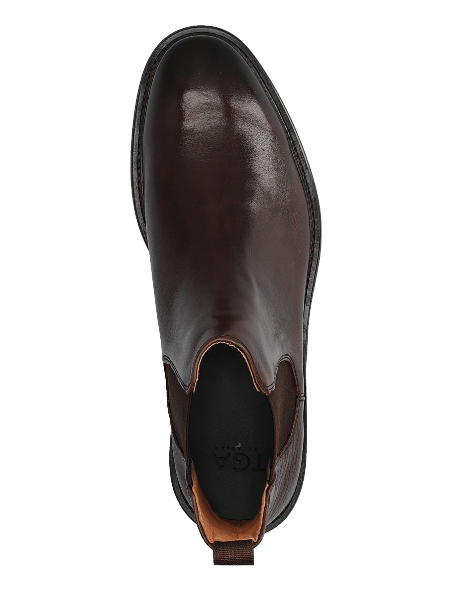 TGA by Ahler - T63 3120 - chelsea boots - dk brown - 3