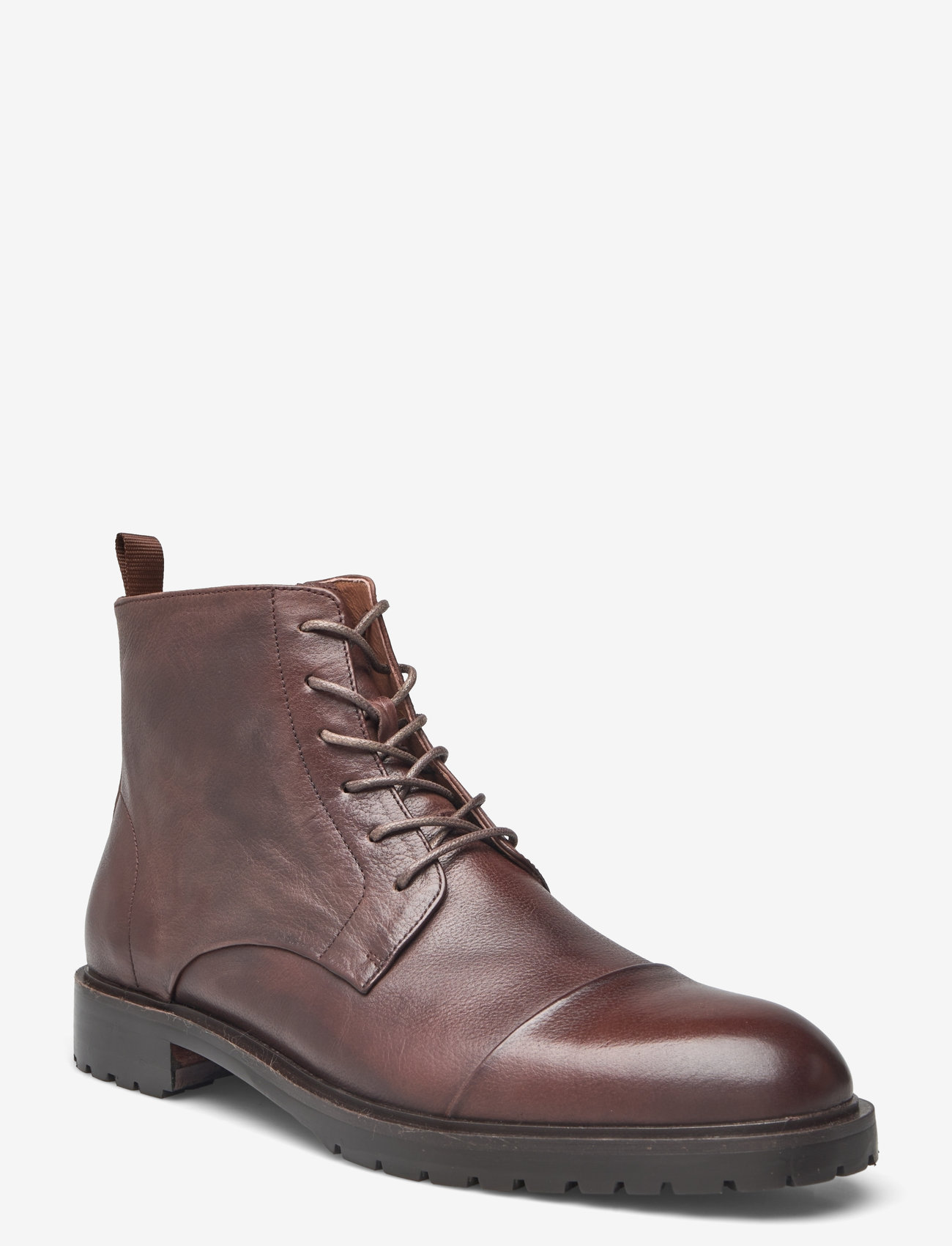 TGA by Ahler - T53 5110 - kängor med snörning - dk brown - 0