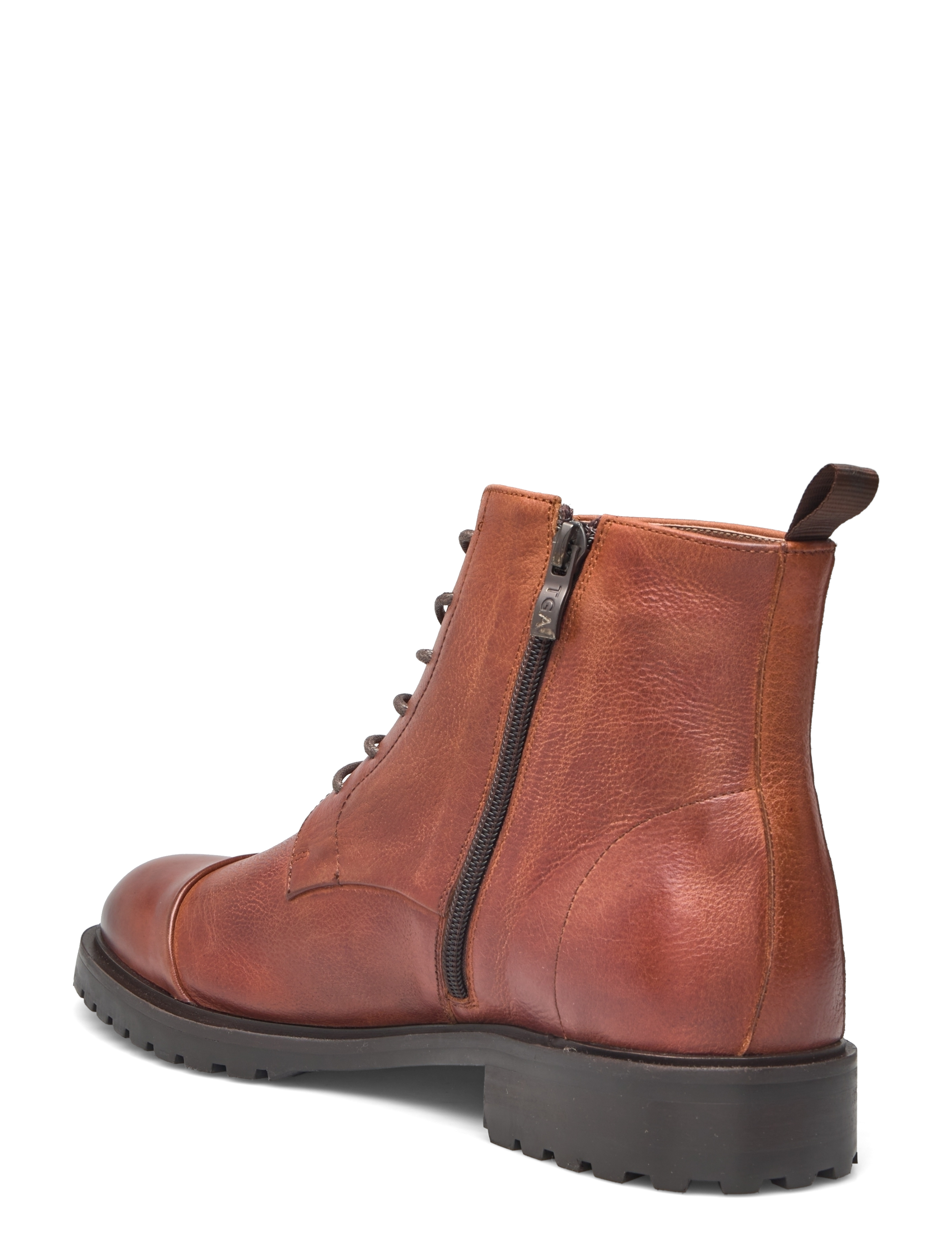 TGA by Ahler - T43-5110 - støvler med snøre - tan - 2