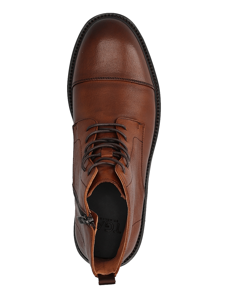 TGA by Ahler - T63 5150 - kängor med snörning - tan - 3