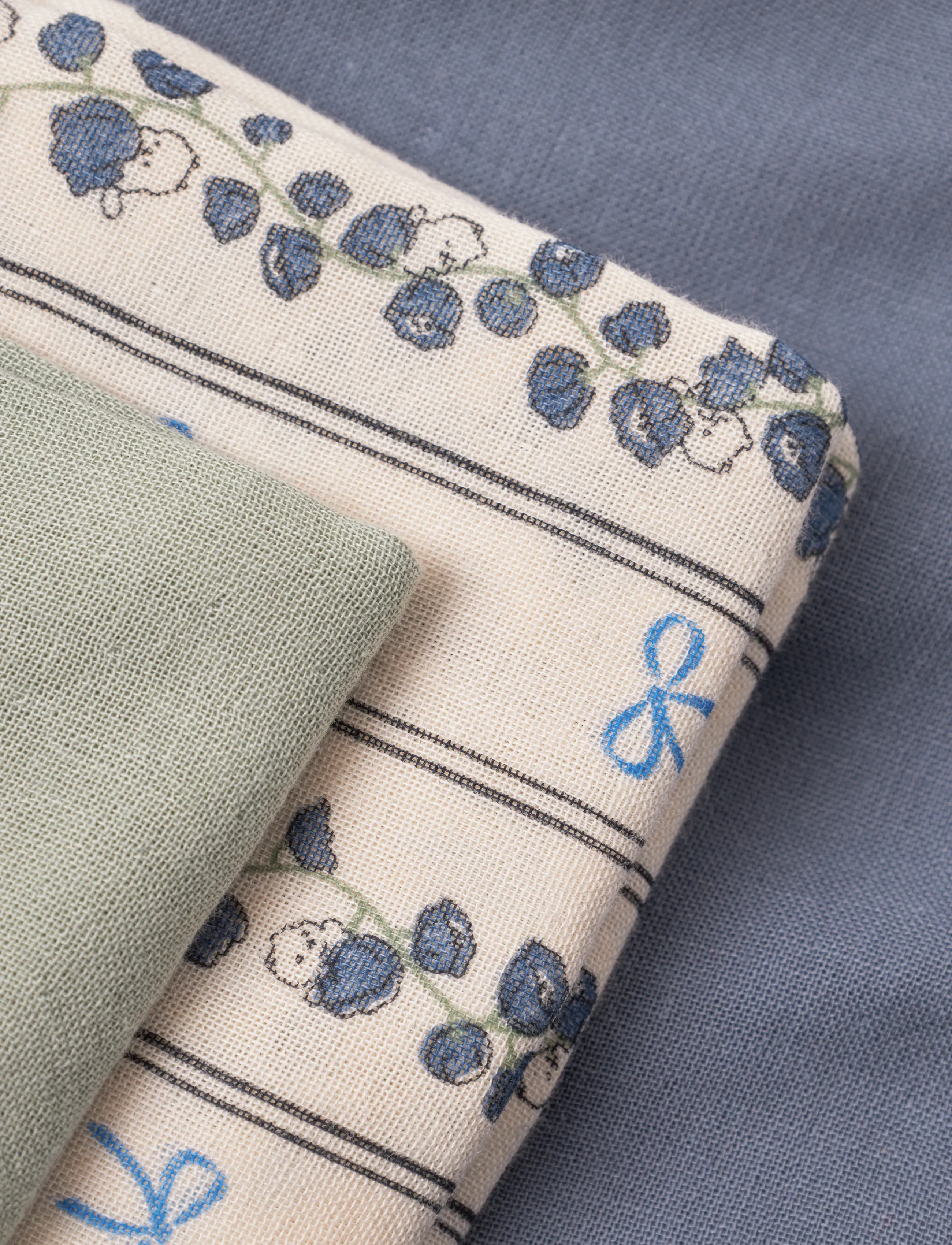 That's Mine - Bora muslin cloth 3-pack - swaddles - bell flower - 1