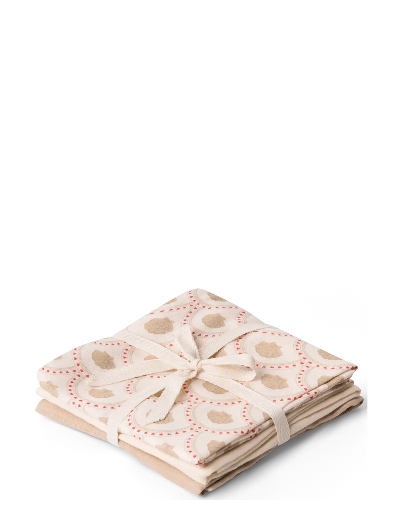 That's Mine Bora muslin cloth 3-pack - 4 for 3 - BLOCK SHELL / cream